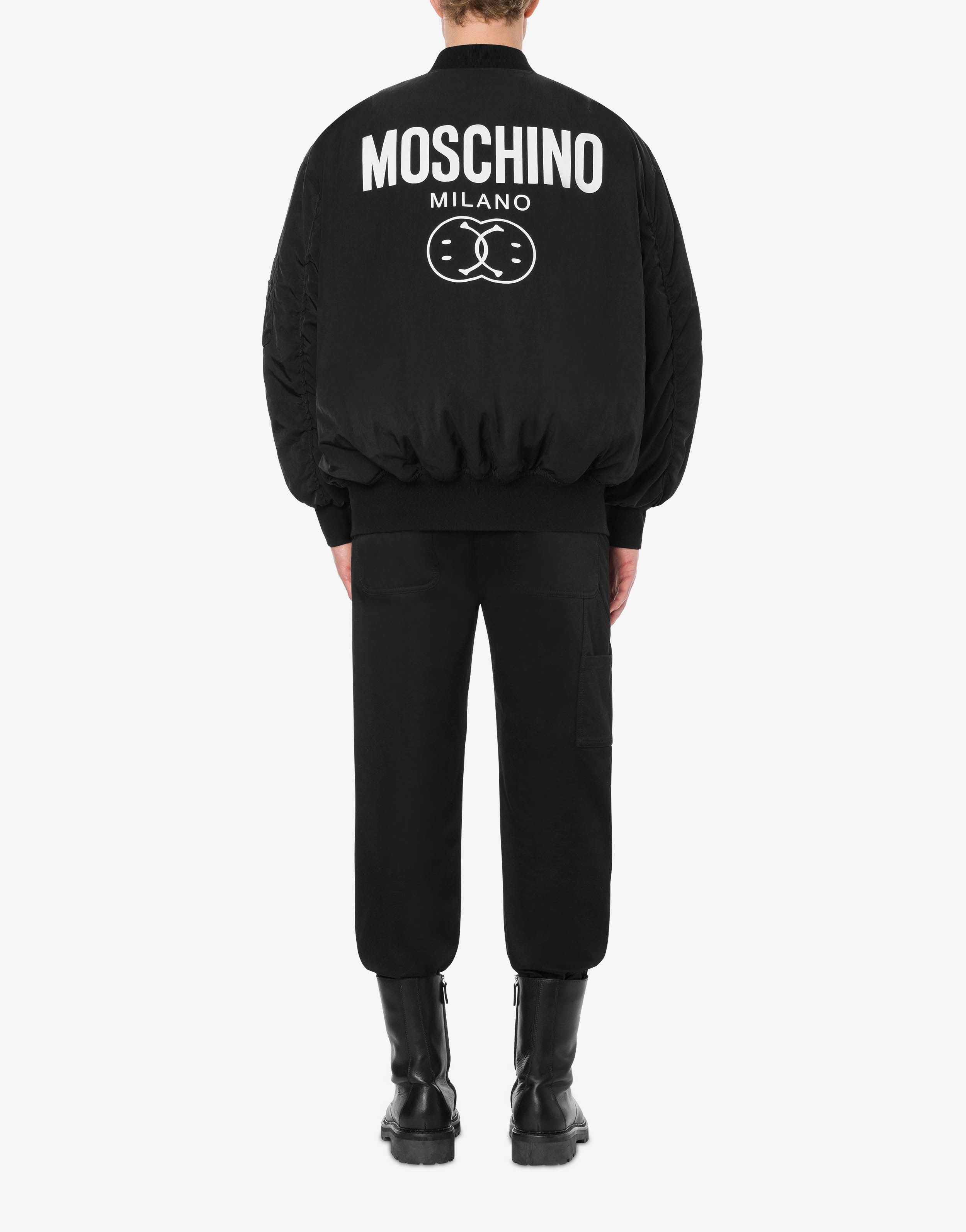 DOUBLE SMILEY® LOGO TECHNICAL NYLON BOMBER - 3