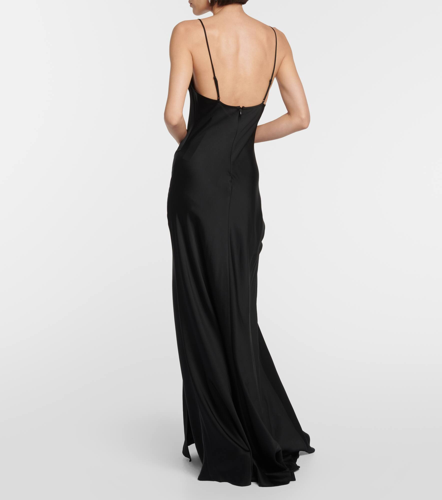 Satin maxi slip dress - 3
