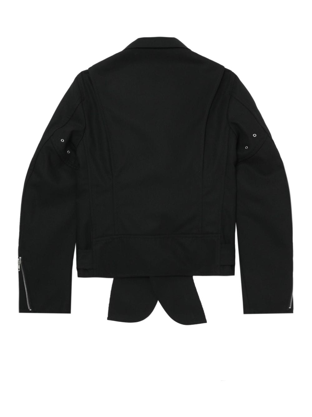 cut-out detailed biker jacket - 6