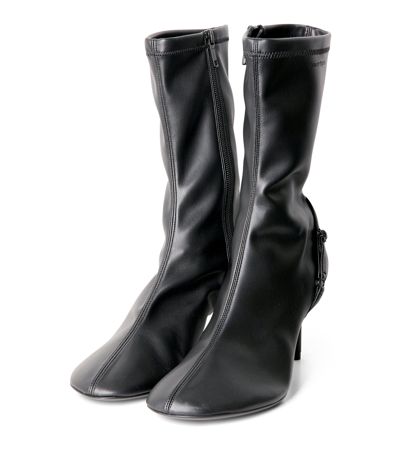Oblique Strap Ankle Boots - 2