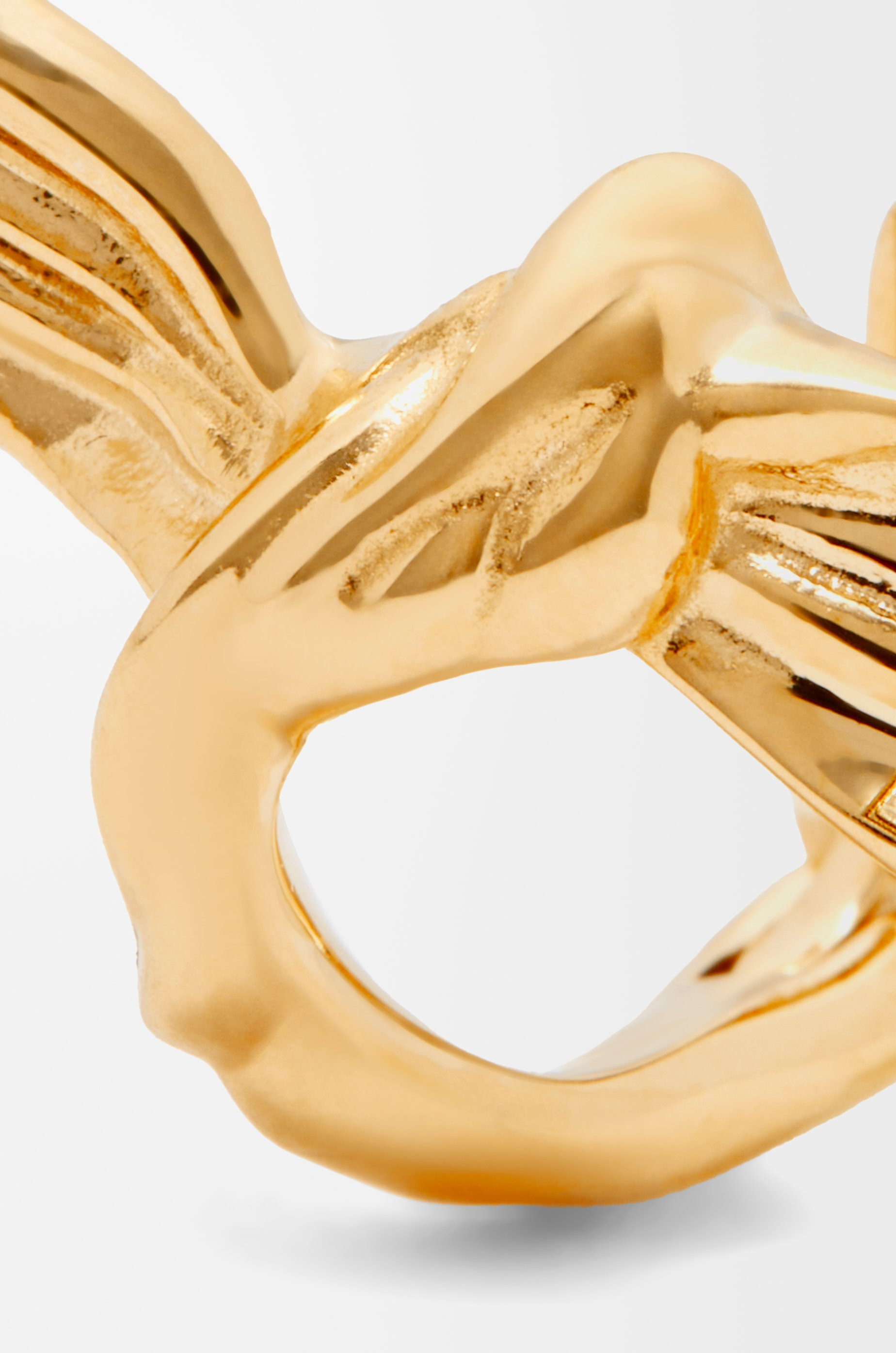 Knuckle Not earrings in gold - 4