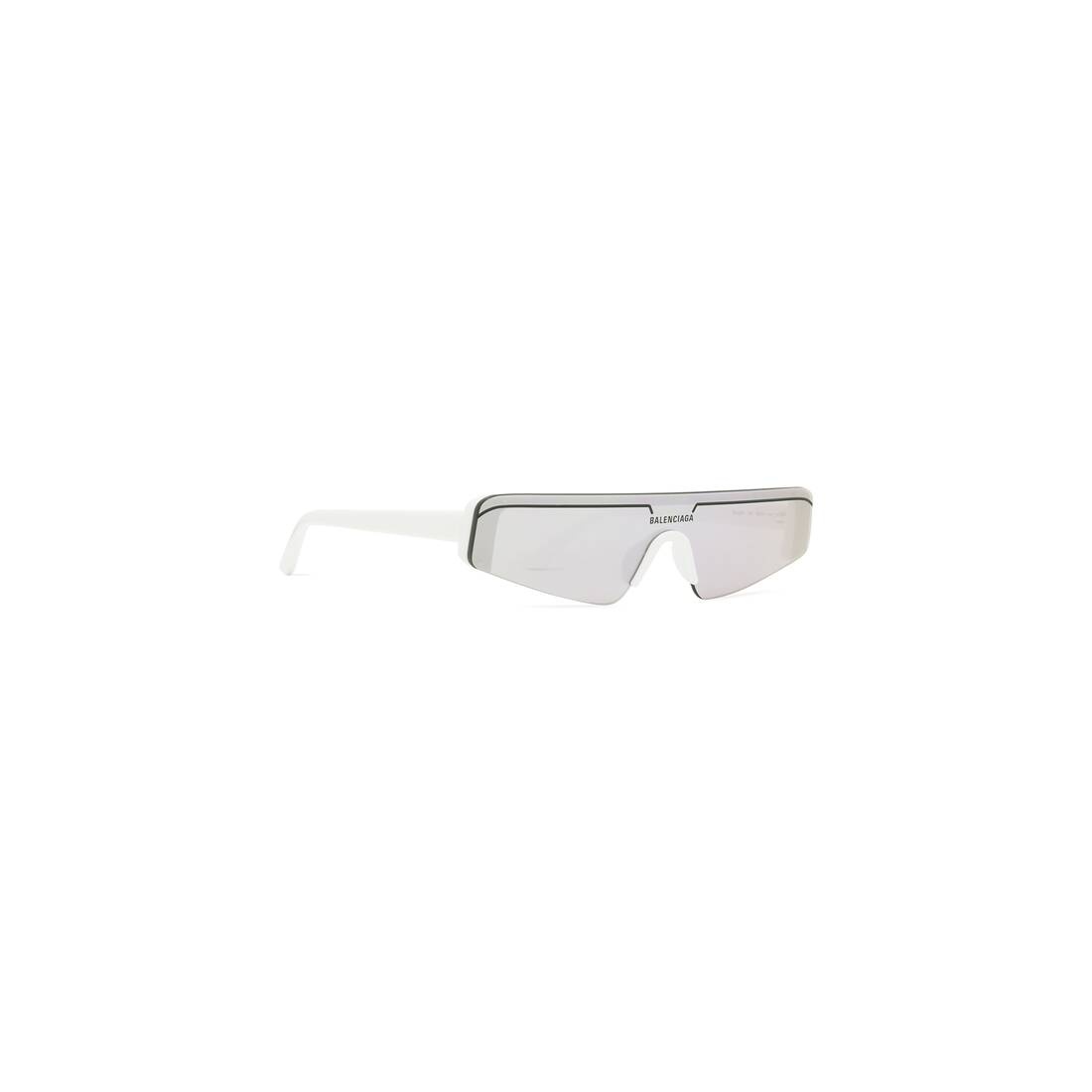 Ski Rectangle Sunglasses in White/silver - 2