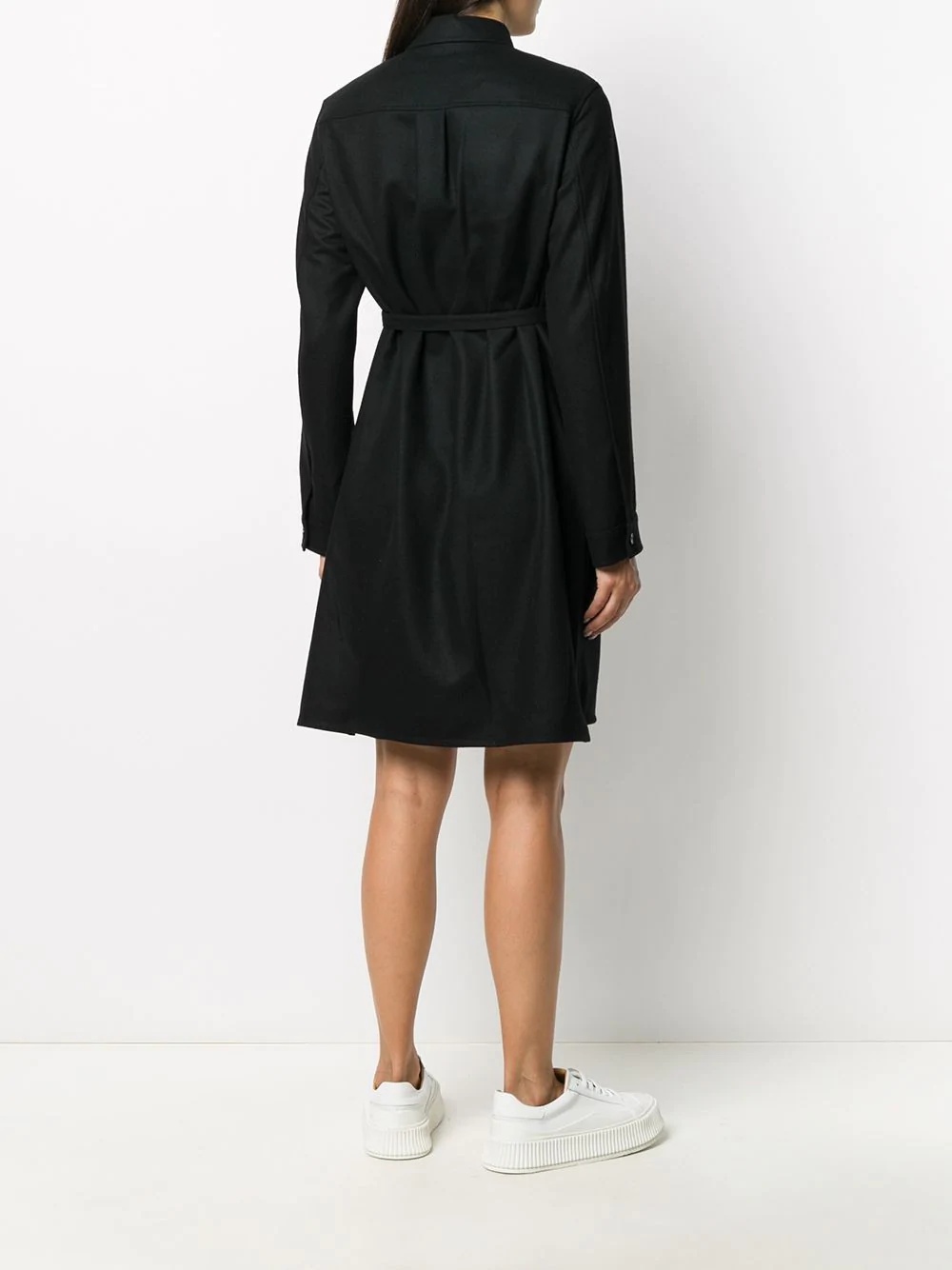 tied waist shirt dress - 4