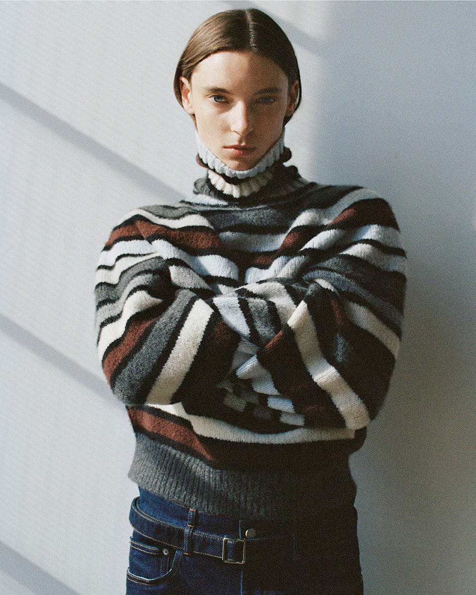 Danea Top in Stripe Cashmere - 7