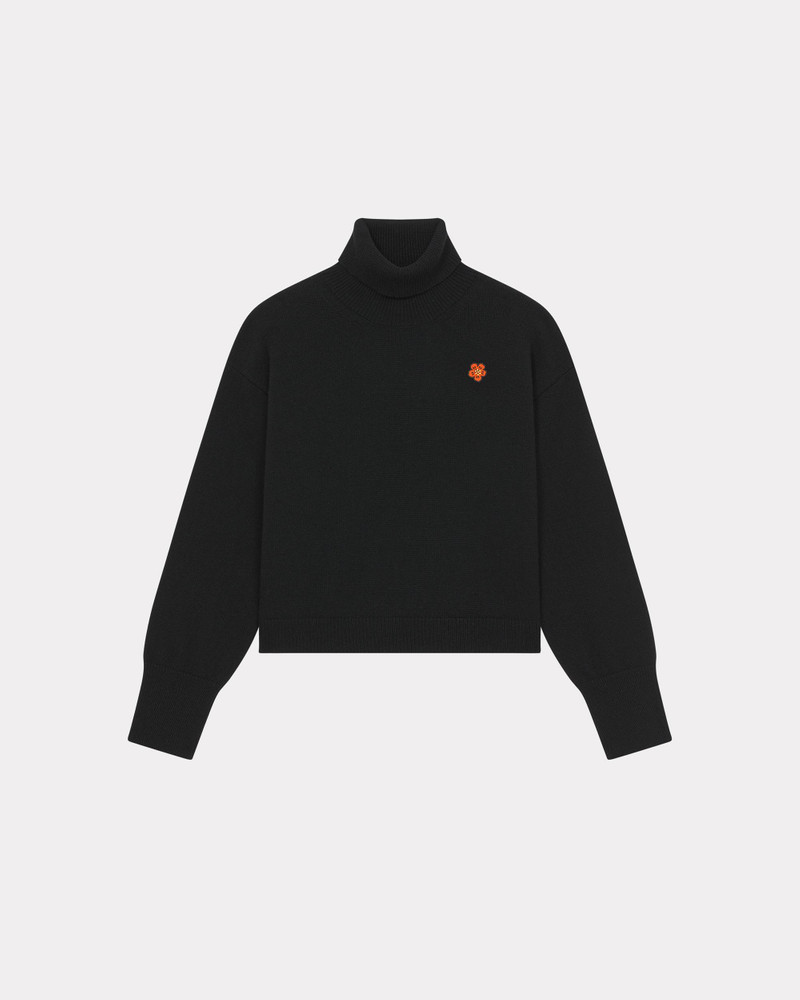 'Boke Flower Crest' embroidered wool jumper - 1