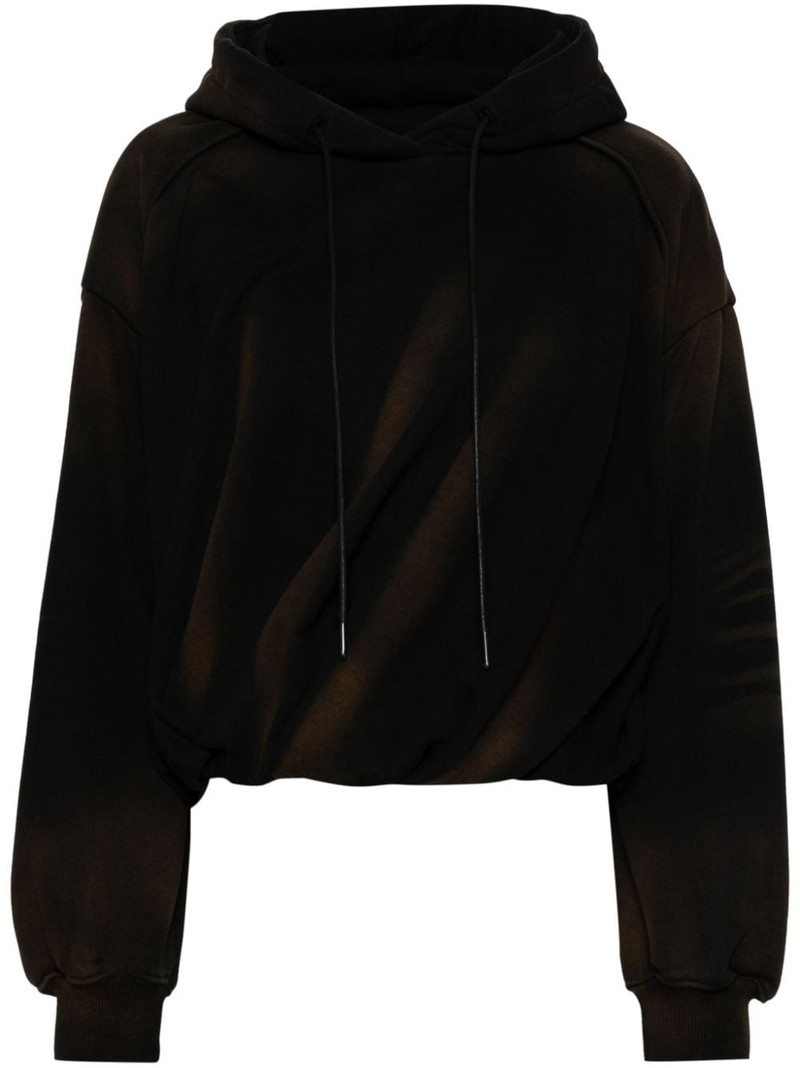 waist shirring hoodie 1