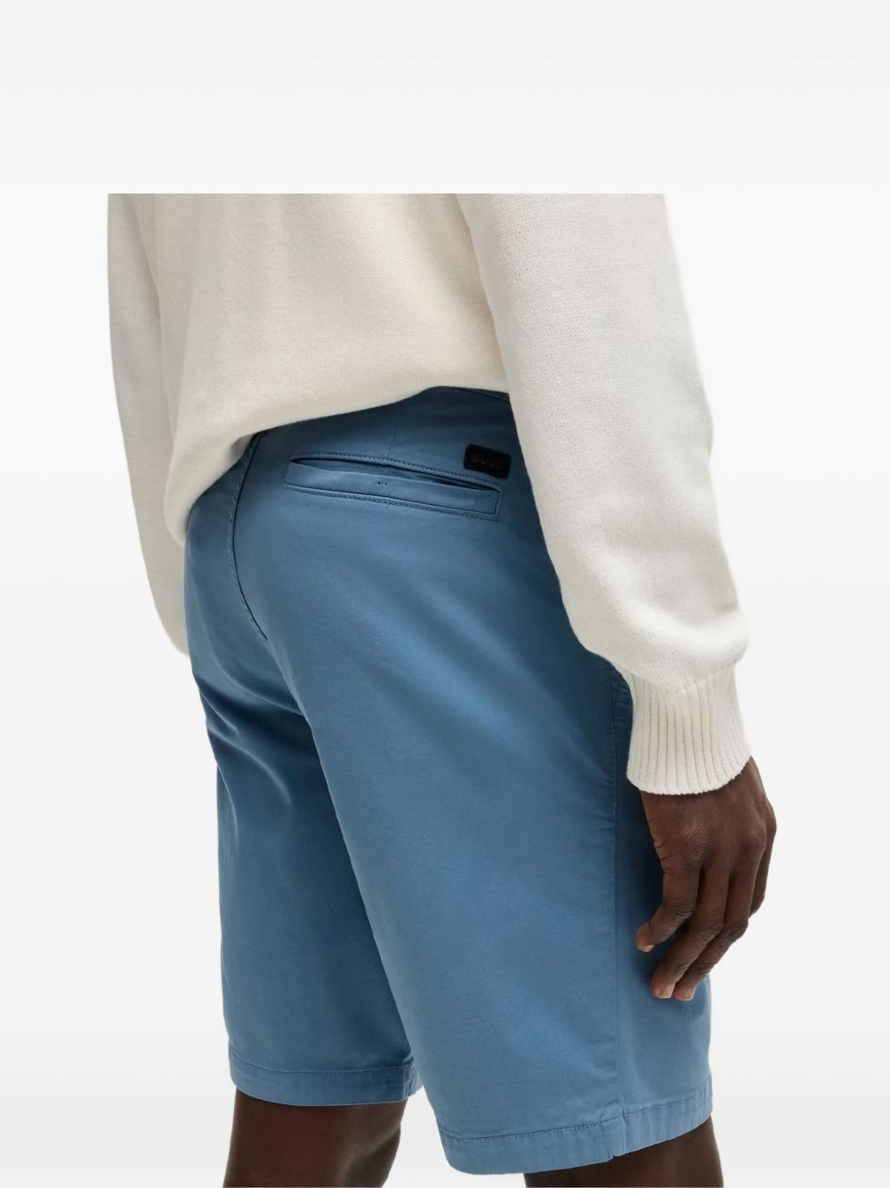 zip-fly cotton shorts - 3