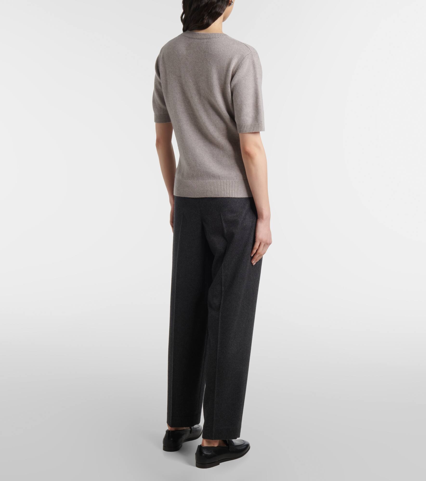 Lura knitted cashmere T-shirt - 3