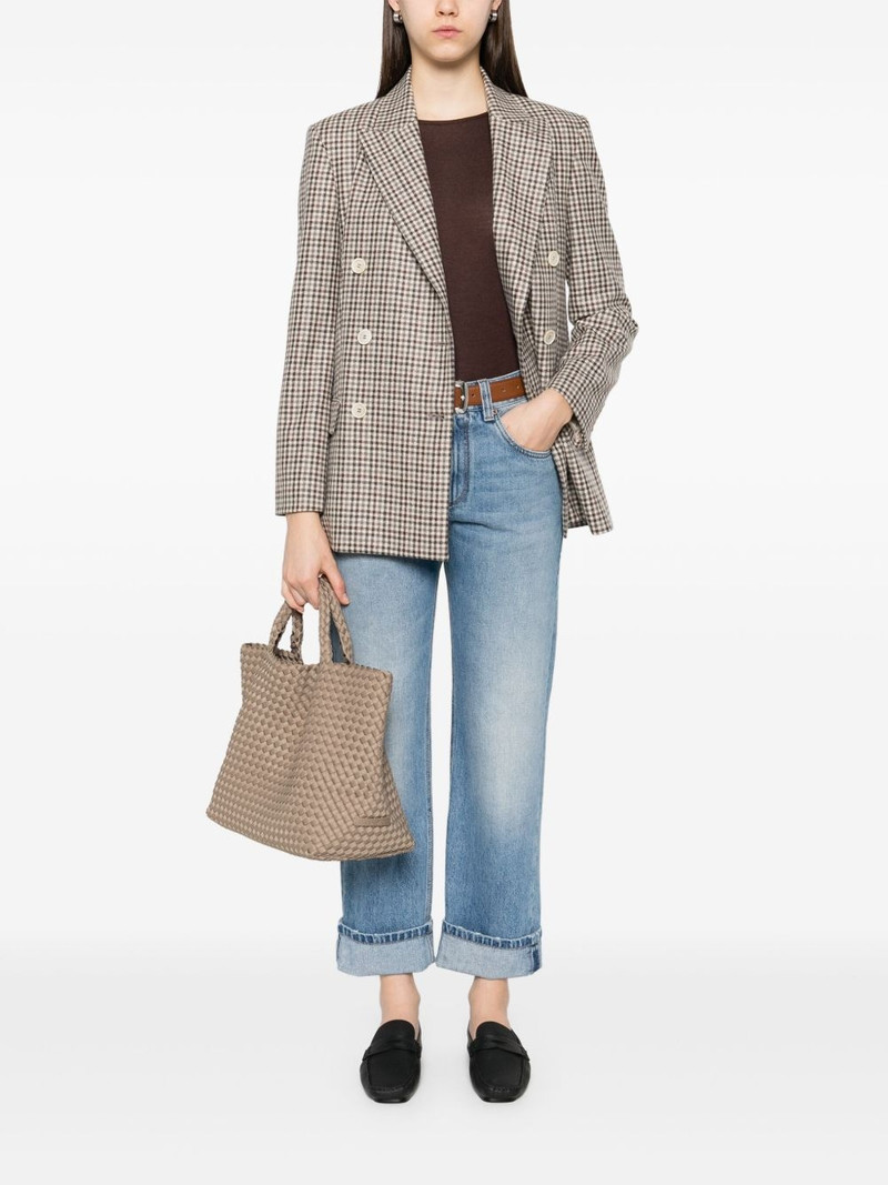 Brunello Cucinelli turn-up hem jeans outlook