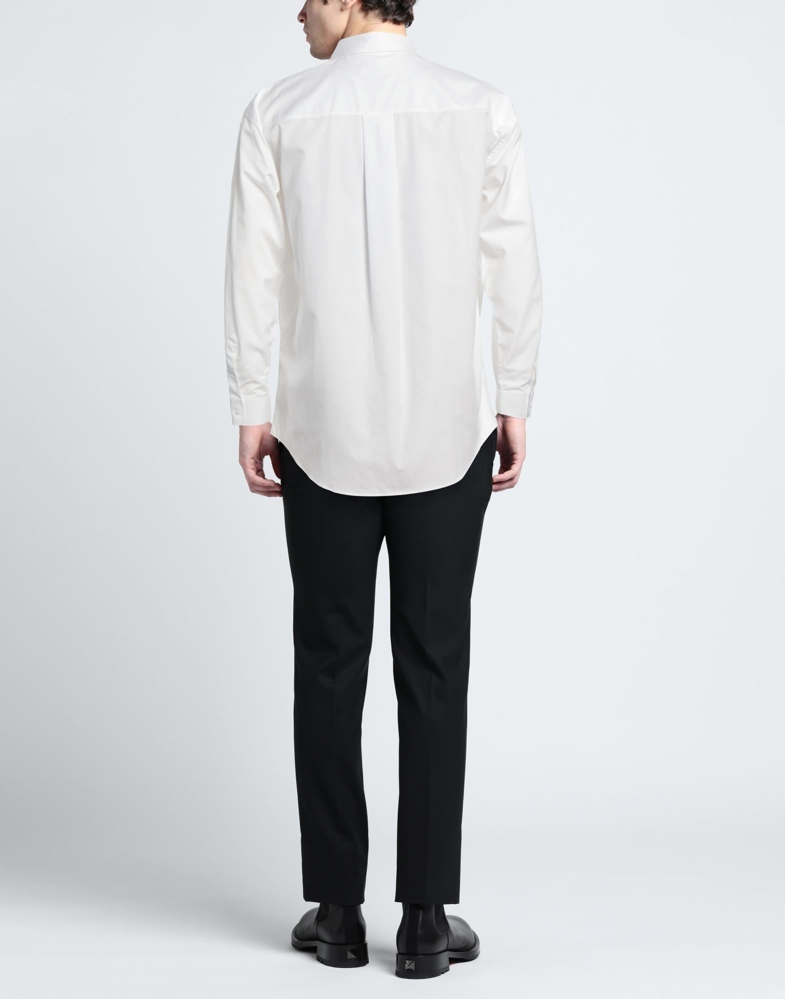 Beige Men's Solid Color Shirt - 3