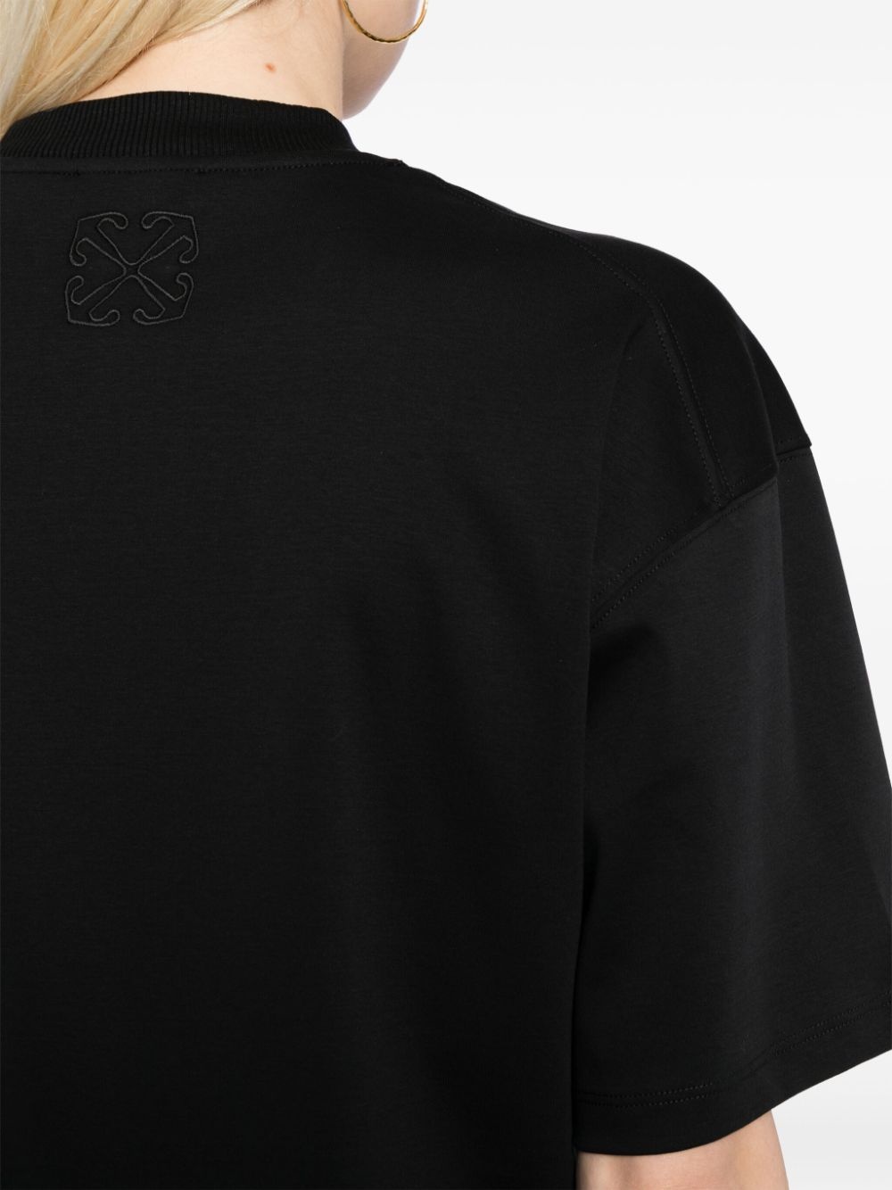 Arrows-embroidery cotton T-shirt - 5