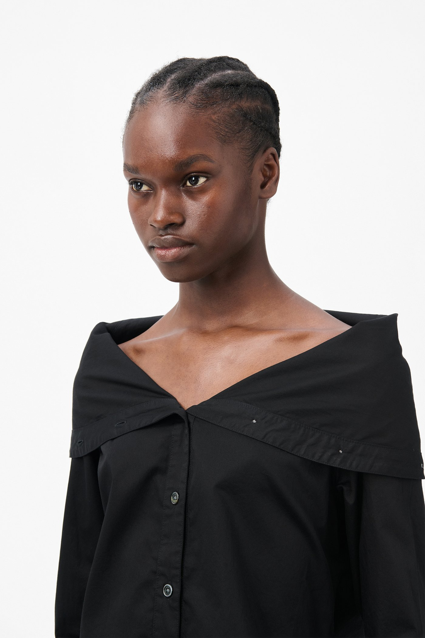 Kaonashi Shirt Black Satin - 4