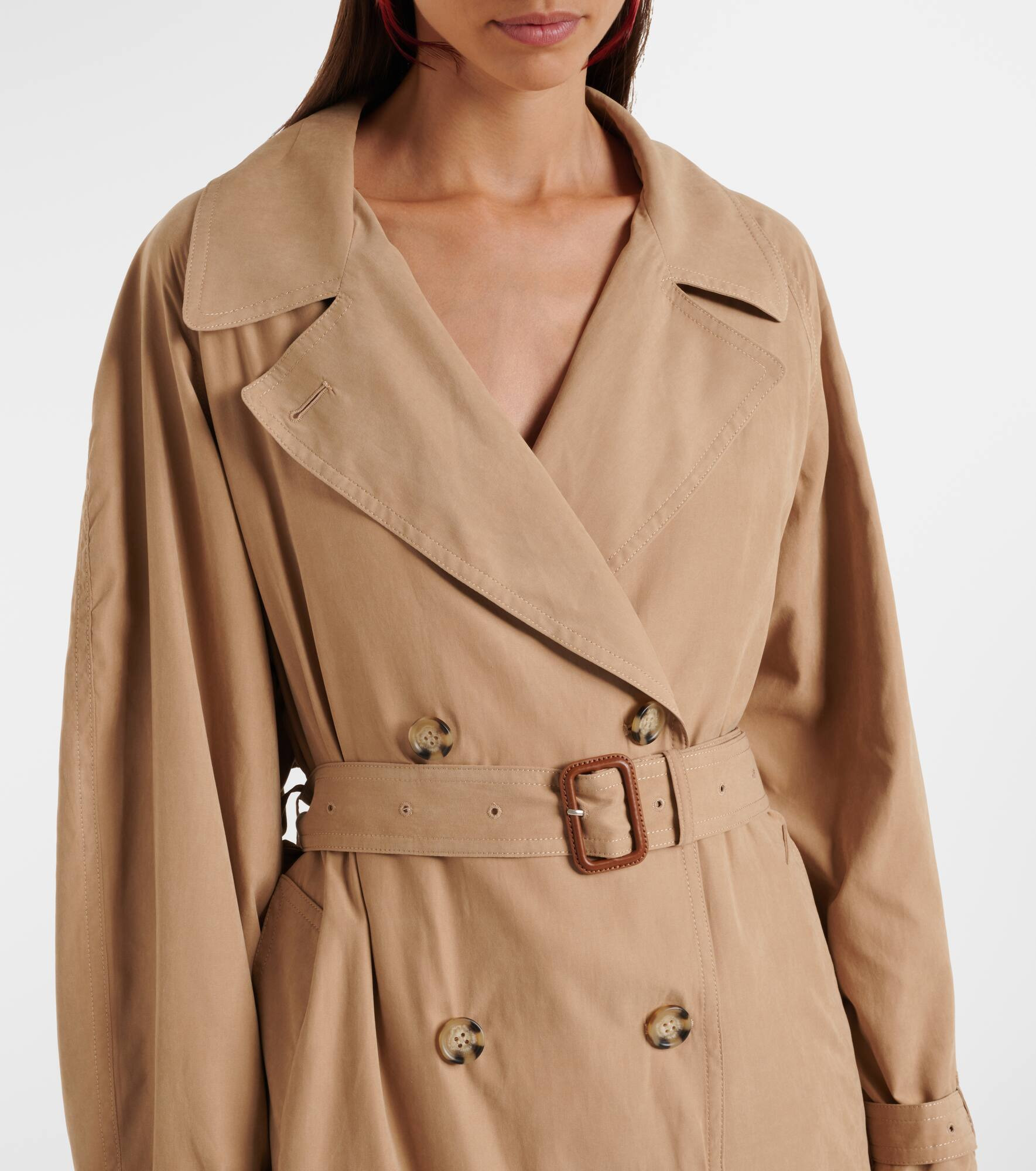 Elea belted double-breasted coat - 4