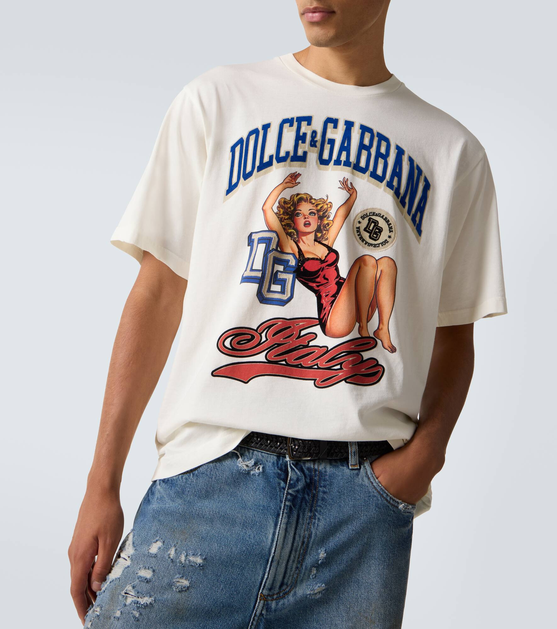 Printed cotton jersey T-shirt - 5