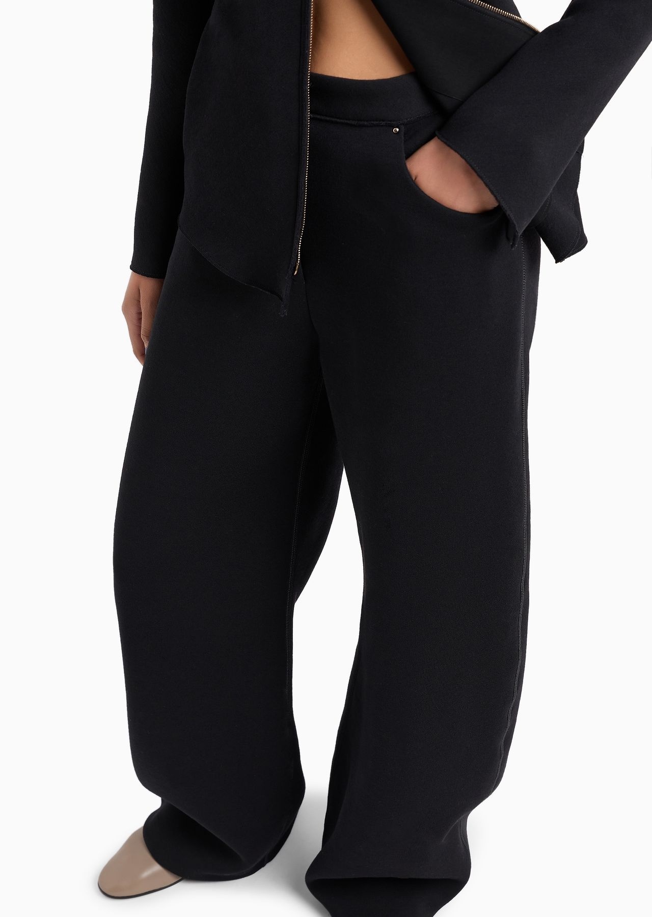 ASV wide trousers in double jersey made of a virgin wool blend - 5