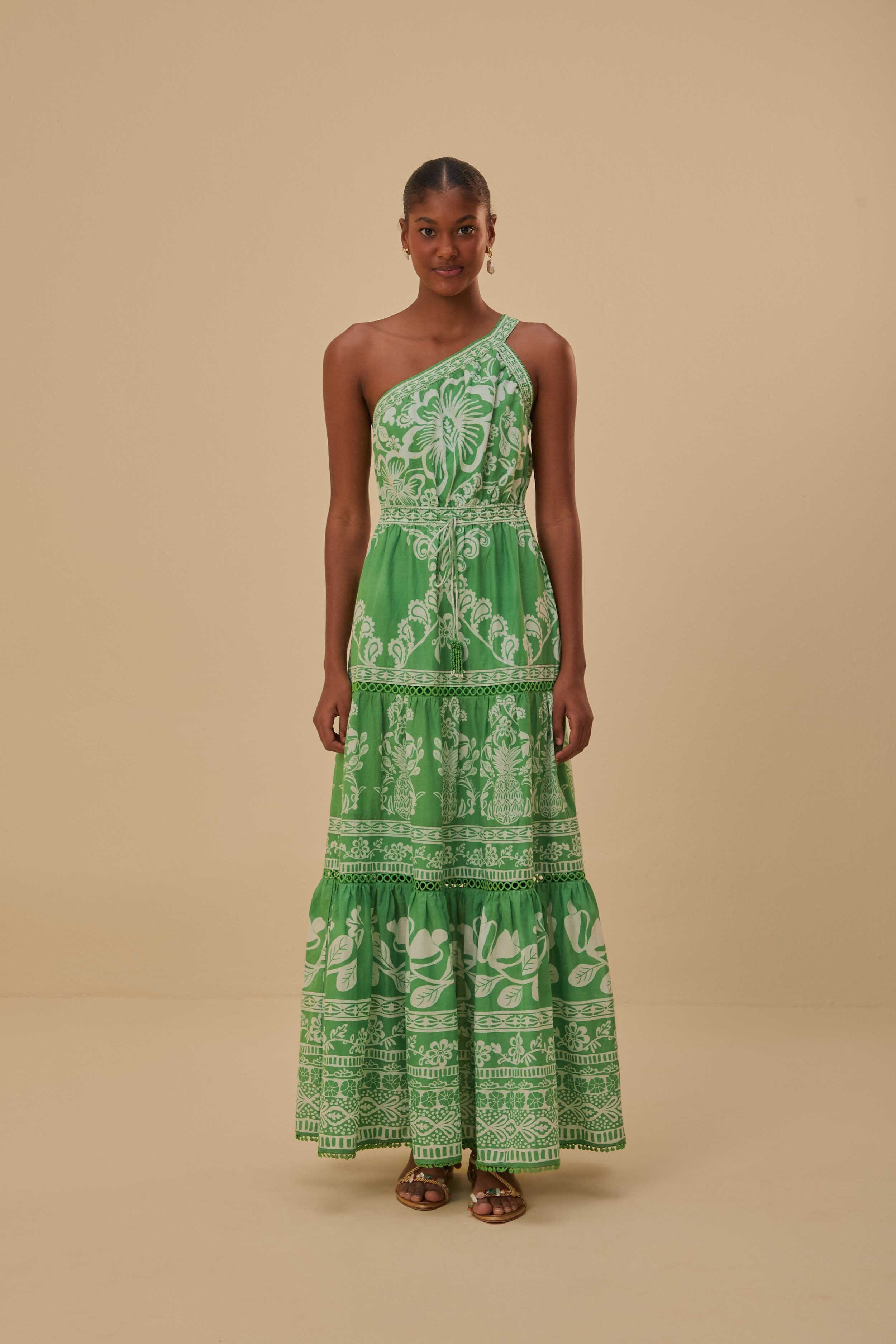 Green Sweet Garden Maxi Dress - 2
