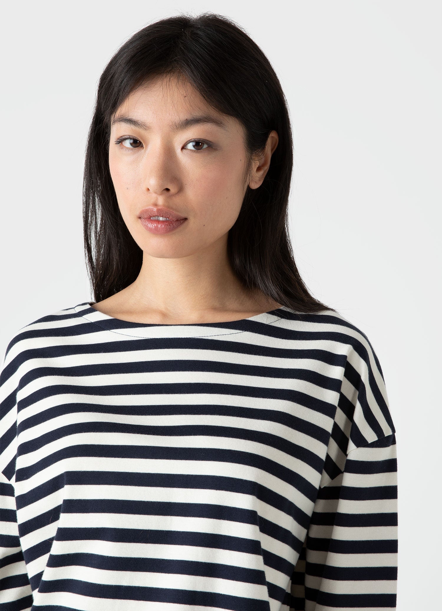 Long Sleeve Boatneck T‑shirt - 1