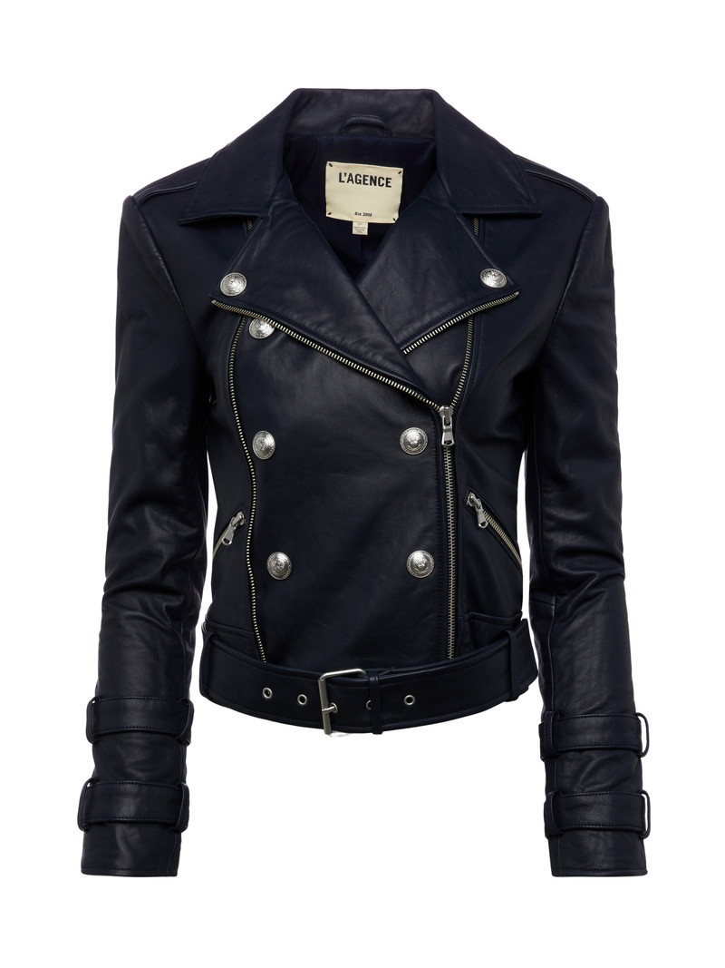 Billie Belted Leather Jacket 1