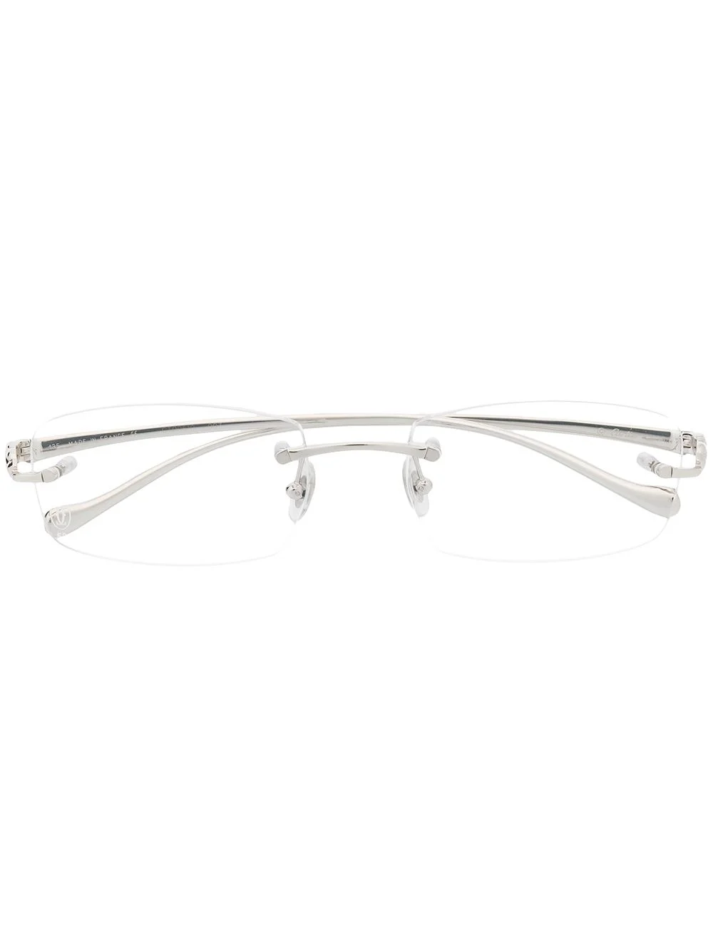 rimless rectangular-frame glasses - 1