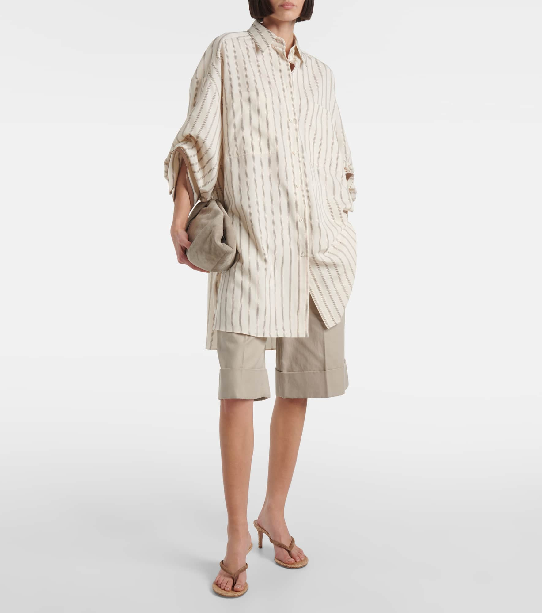 70 raffia and suede mules - 3