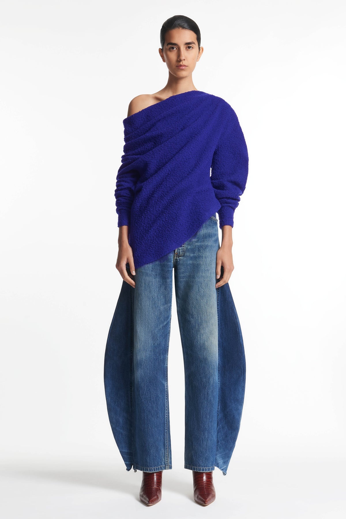 ASYMMETRIC LONGSLEEVE TOP PURPLE - 6