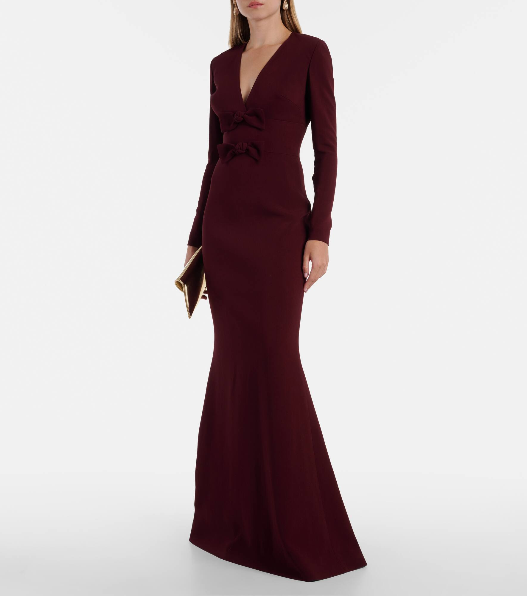 Bow-detail cady gown - 2