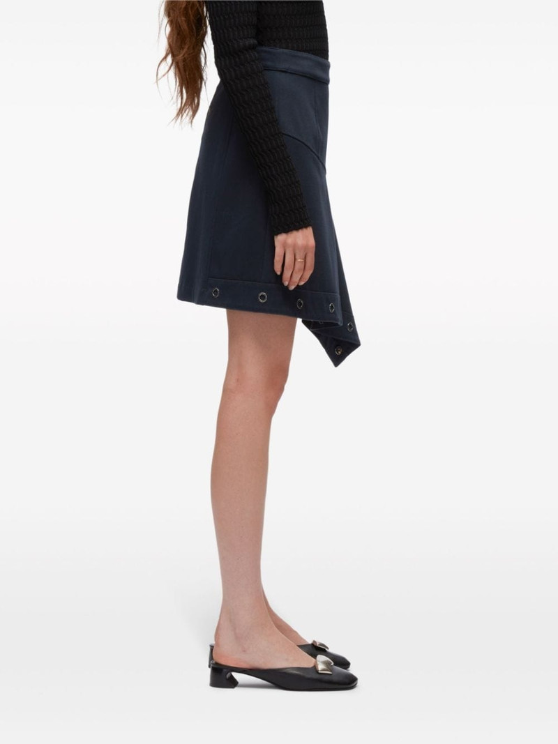 deconstructed cotton asymmetric skirt 4