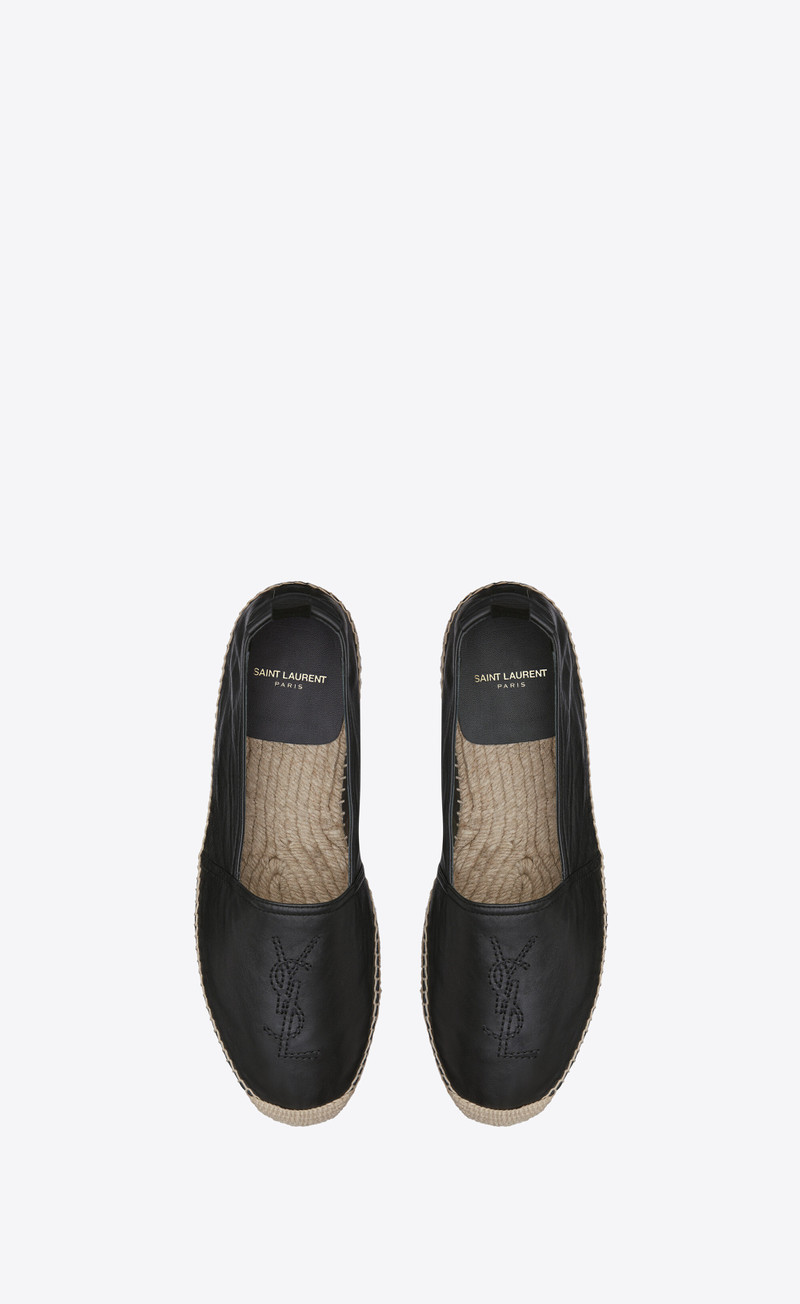 SAINT LAURENT monogram espadrilles in lambskin outlook