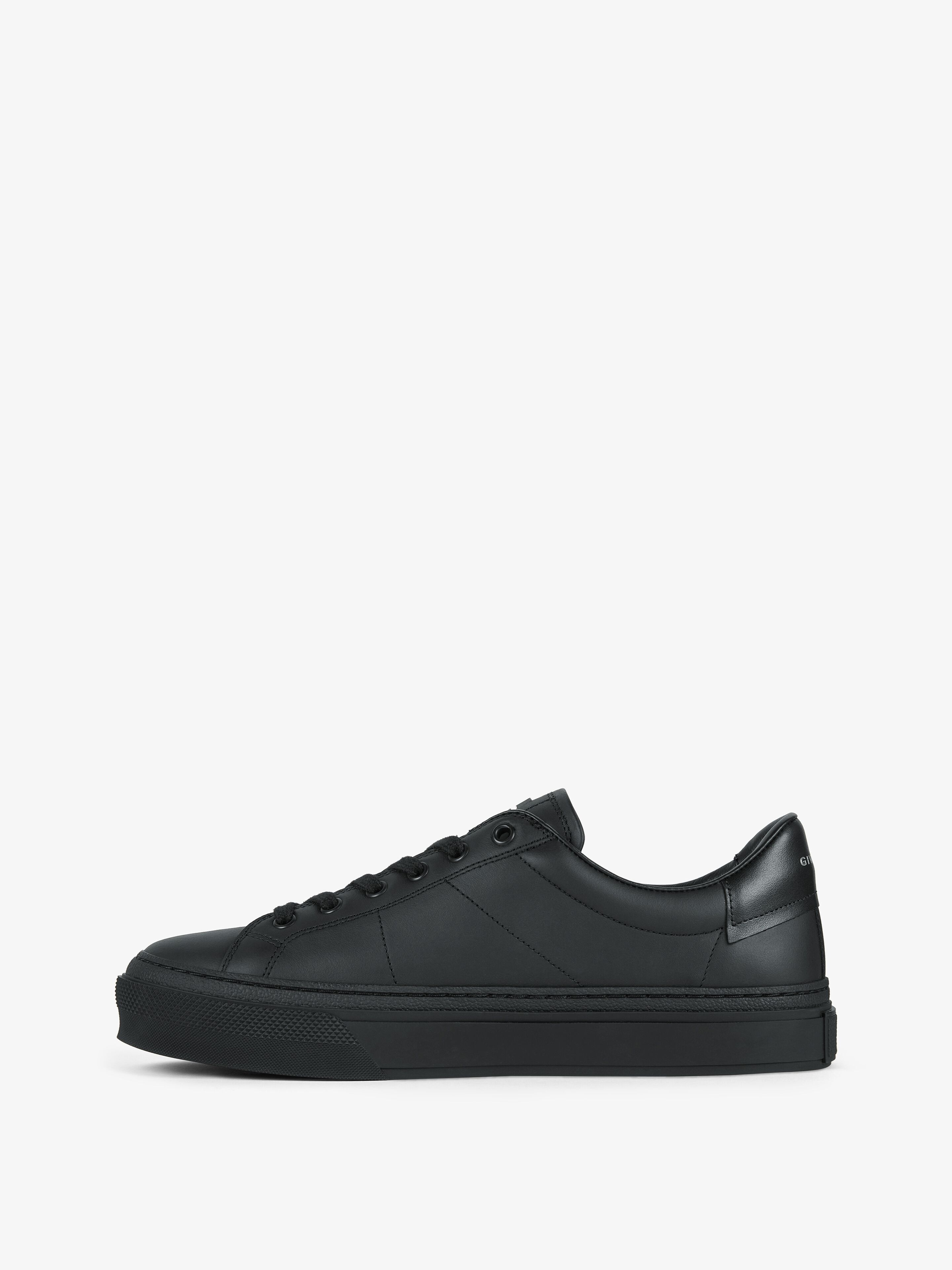 CITY SPORT SNEAKERS IN LEATHER WITH GIVENCHY INFINITY PRINT - 3
