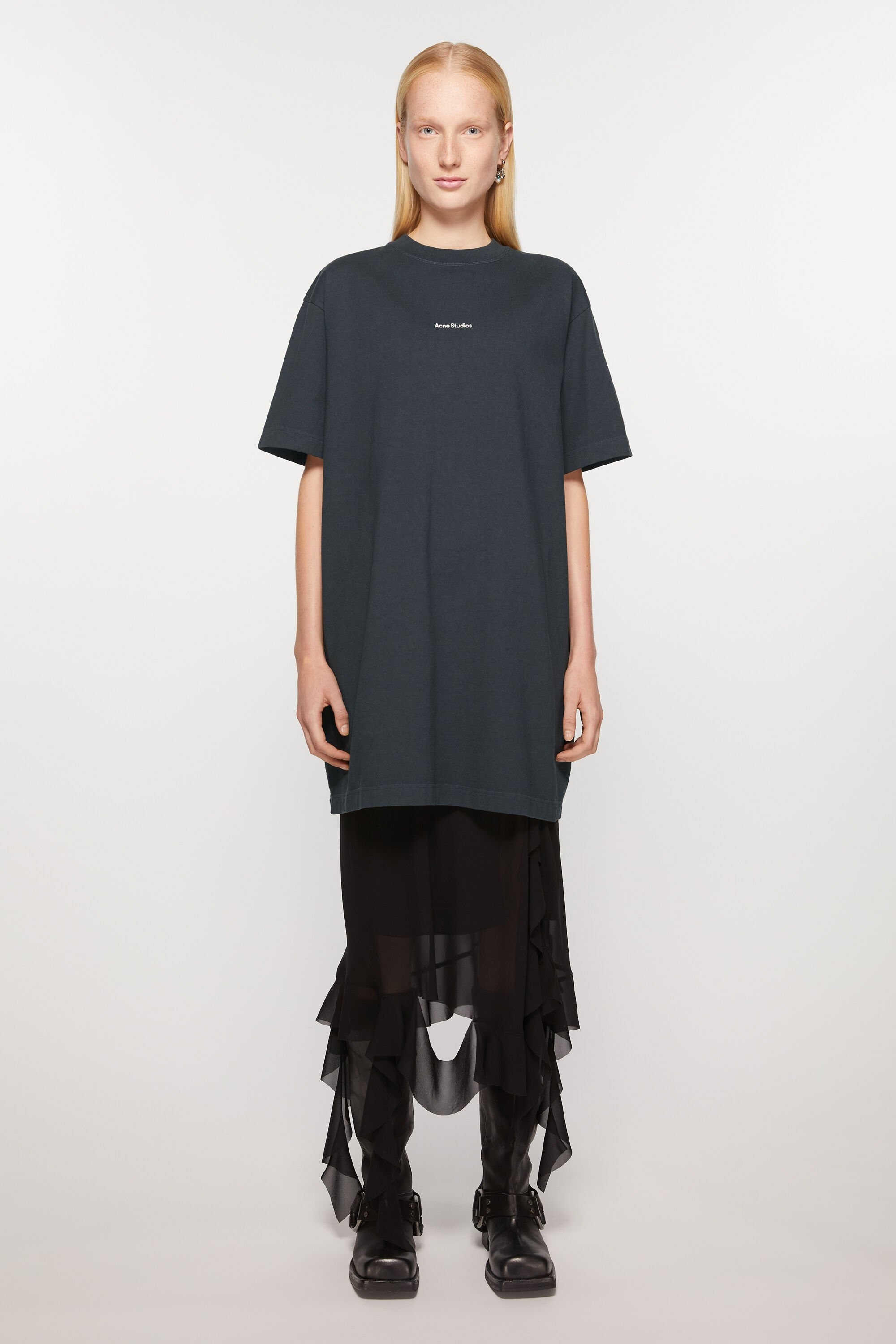 Logo t-shirt dress - Black - 2