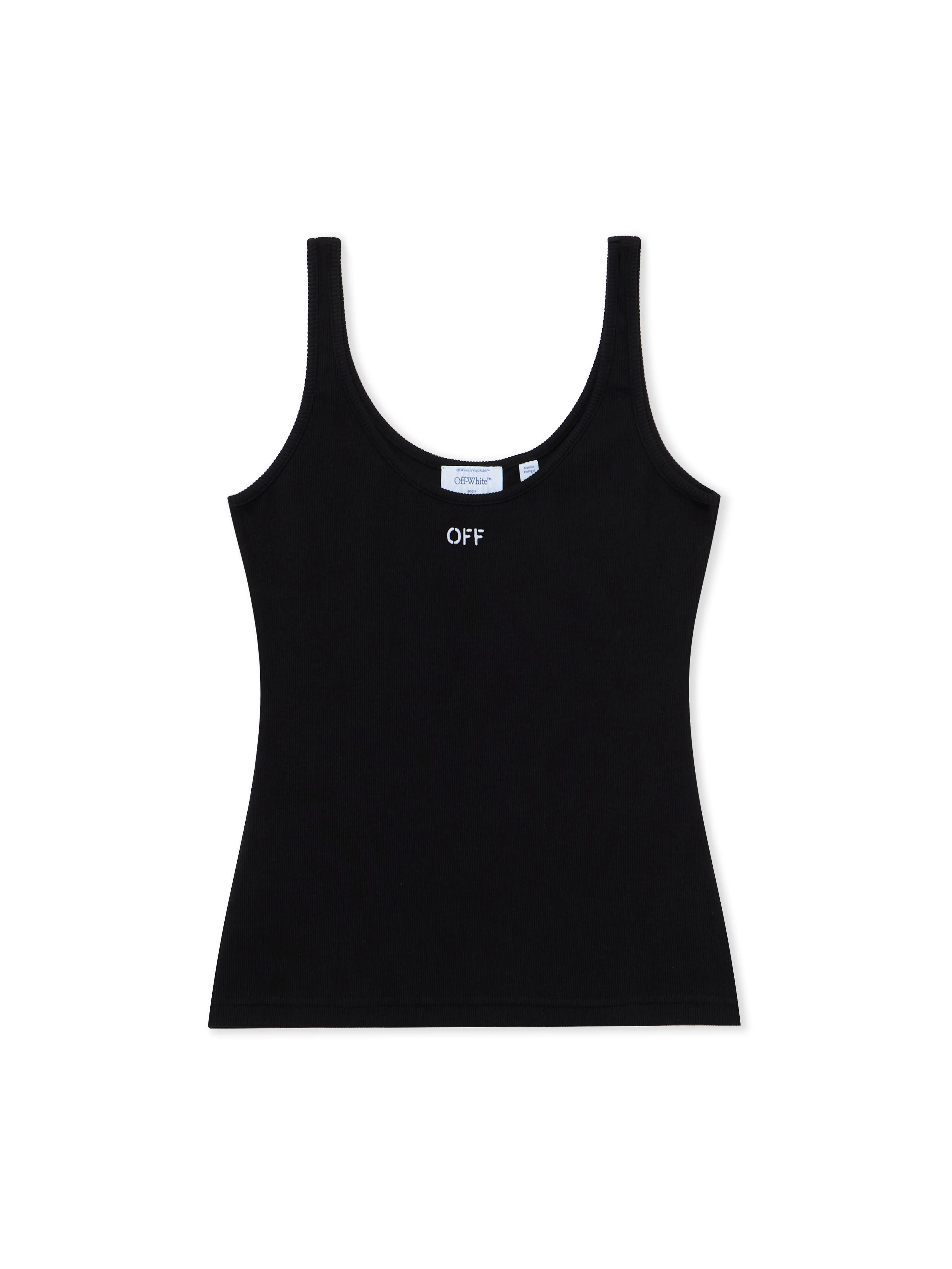 Off Stamp Rib Tank Top - 1