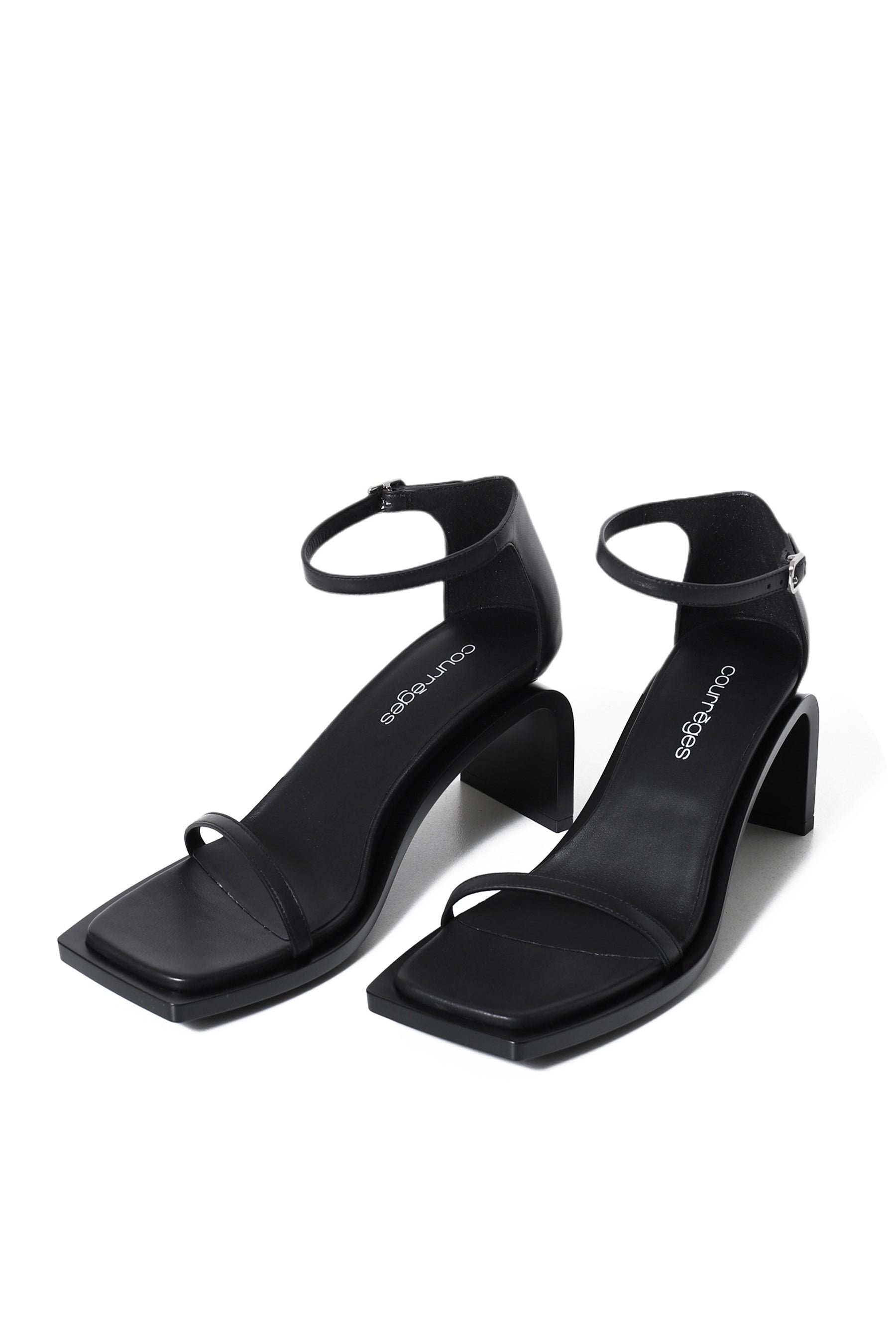 STREAM LEATHER SANDALS / BLK - 7