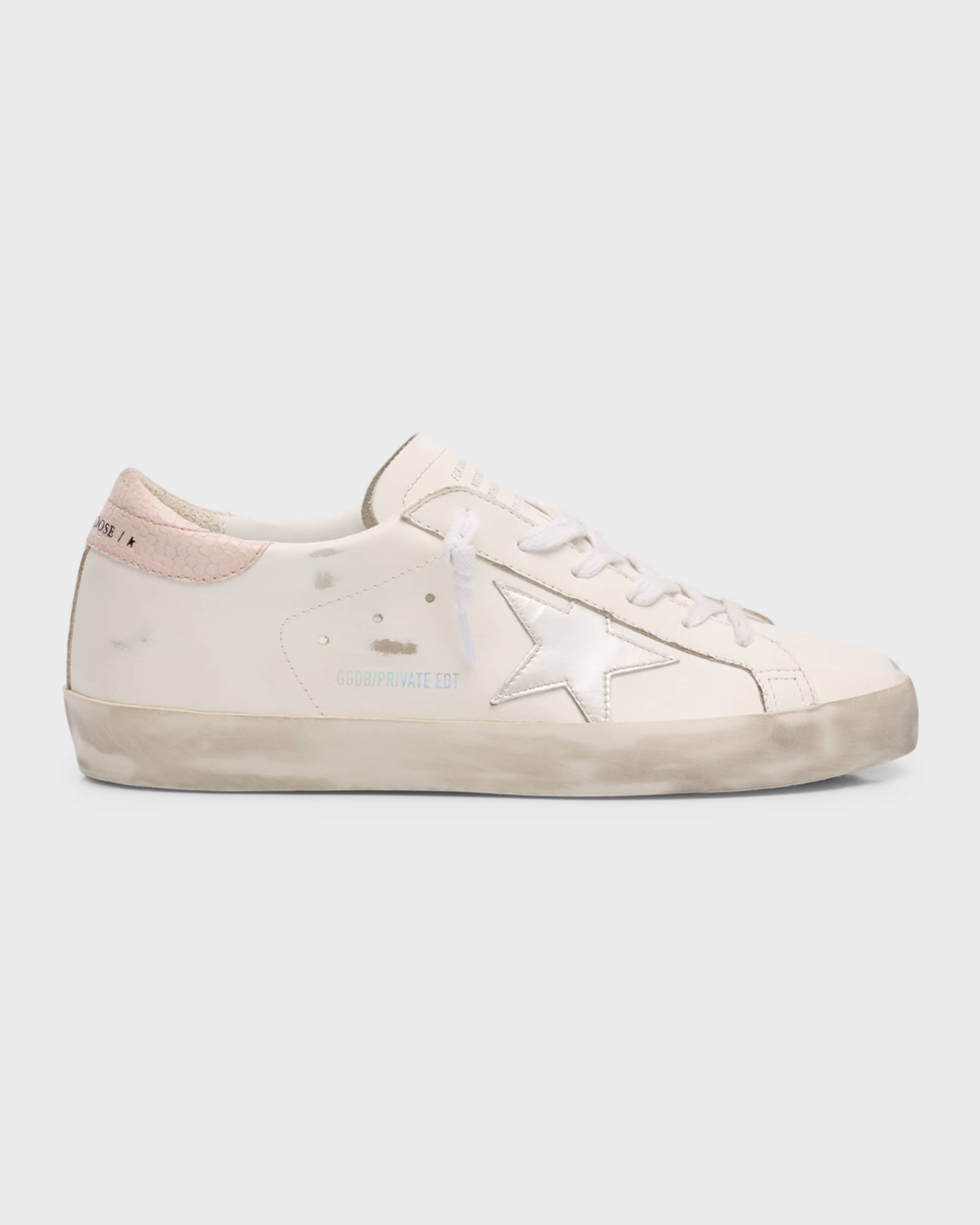 Superstar Mixed Leather Low-Top Sneakers - 1