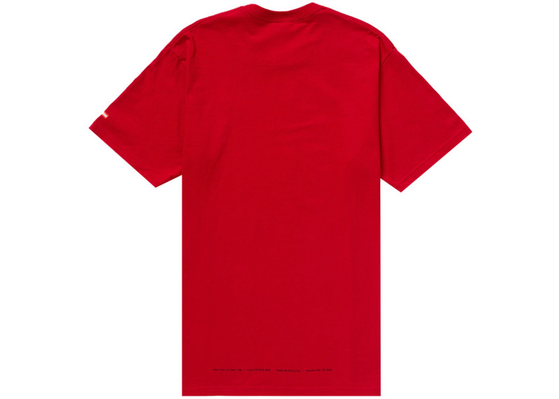 Supreme Supreme Tunnel Tee Red outlook