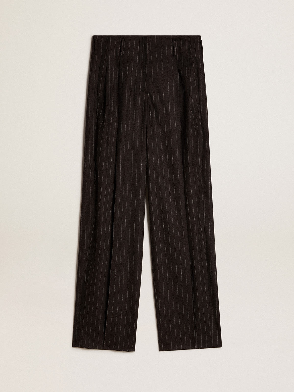 Women’s pants in dark gray wool - 1