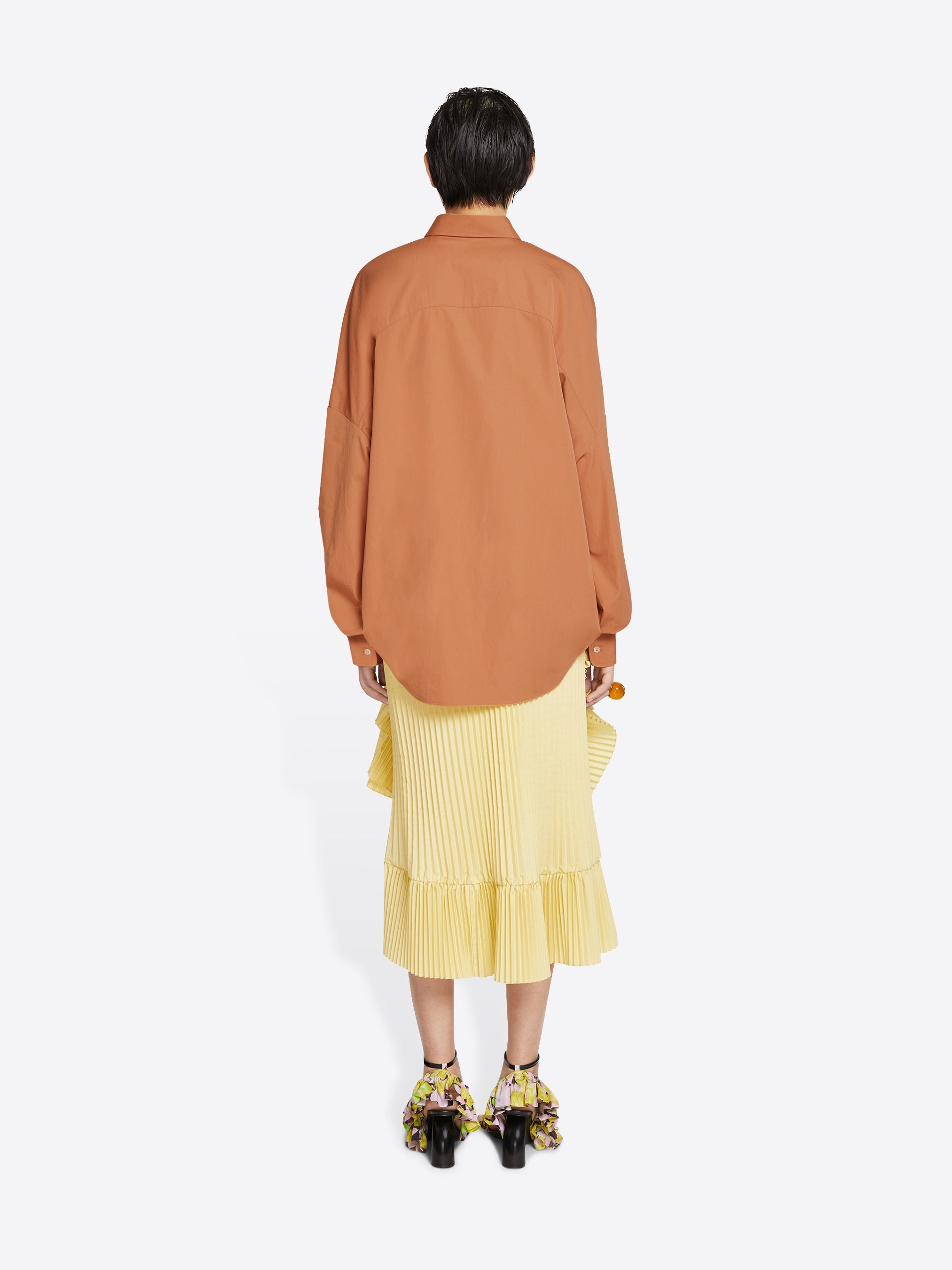 DRAPED PLEATED SKIRT - 4