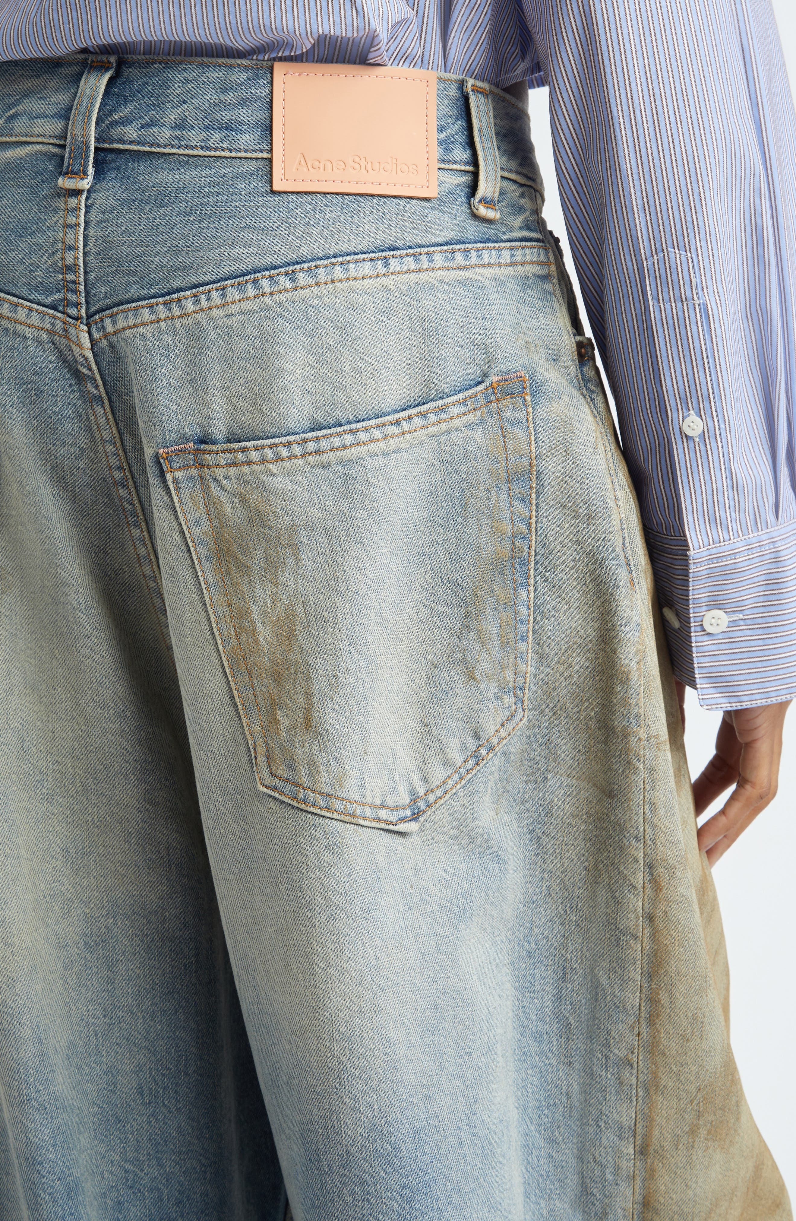 Acne Studios 2023 Penicillin Super Baggy Fit Jeans in Mid Blue at Nordstrom - 5