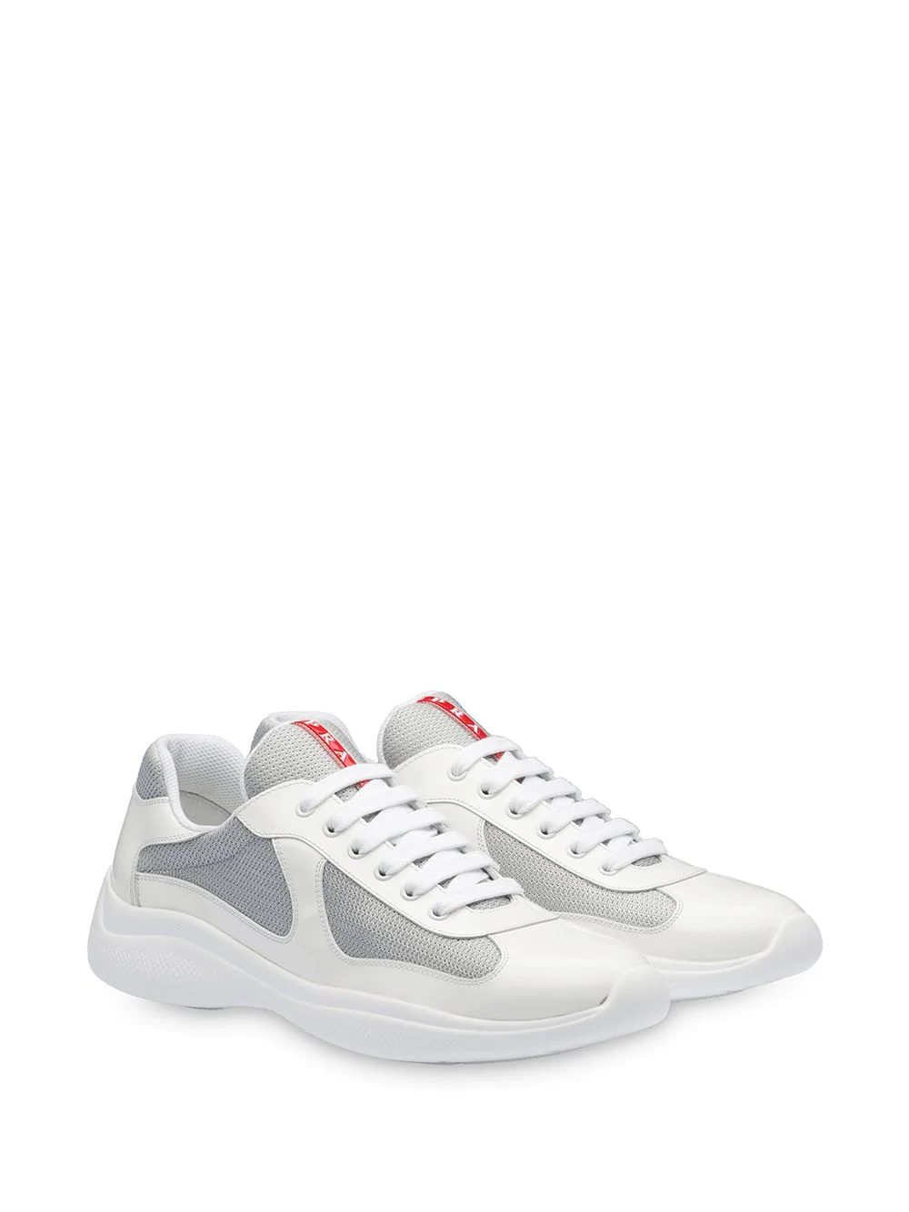 Leather and technical fabric sneakers - 2