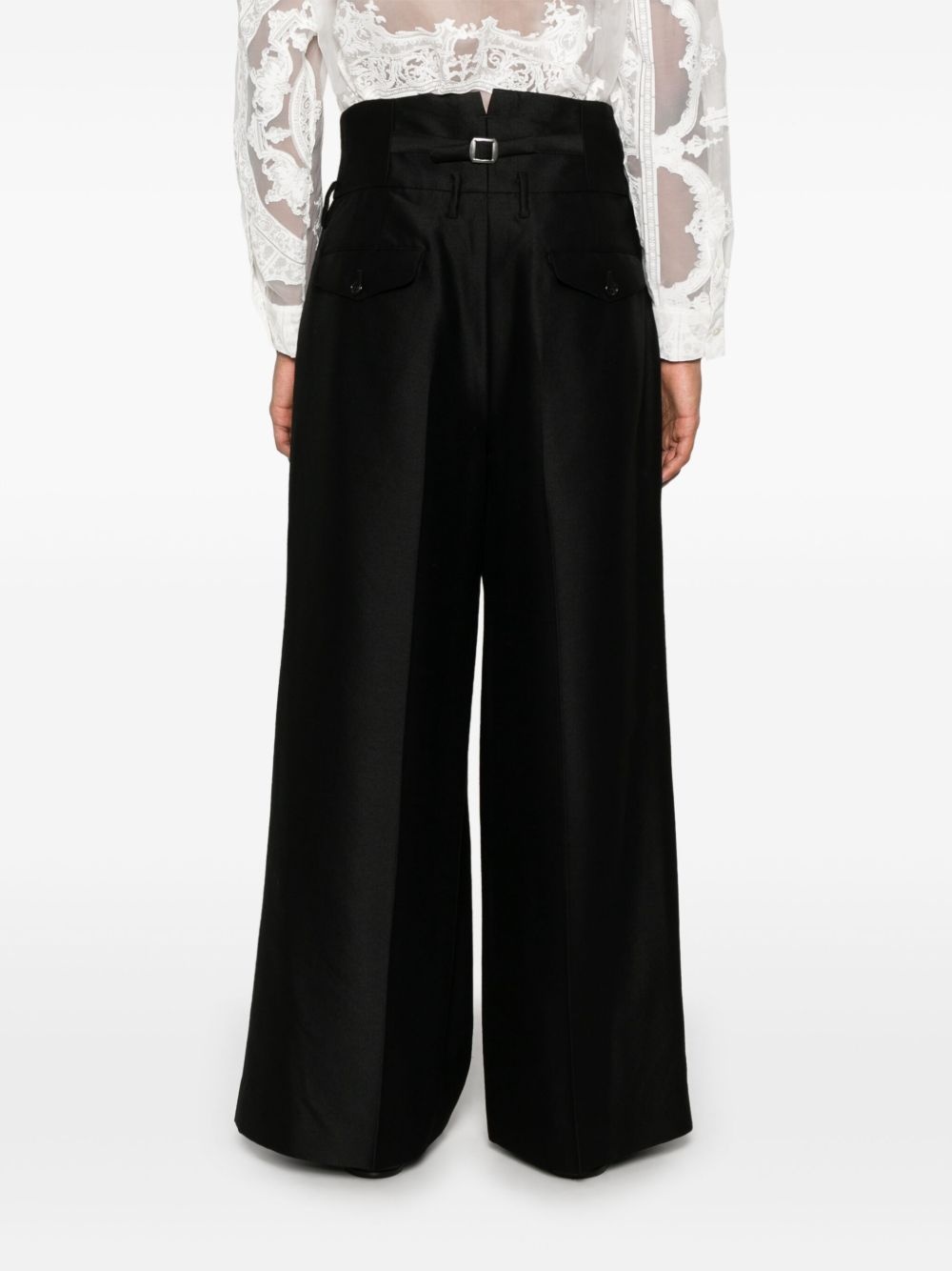 pleat-detailed trousers - 4