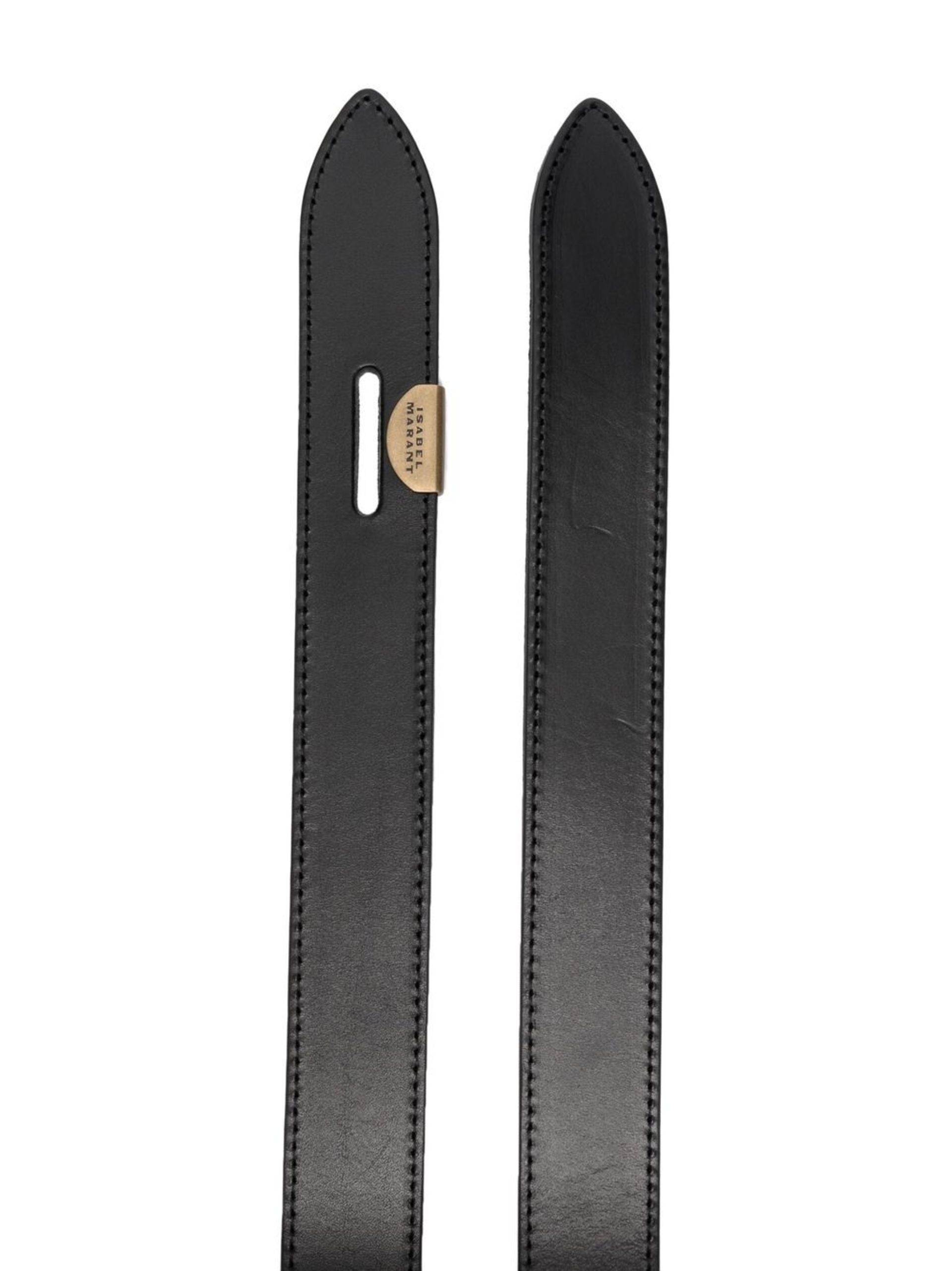 Black Lecce Knotted Belt - 2