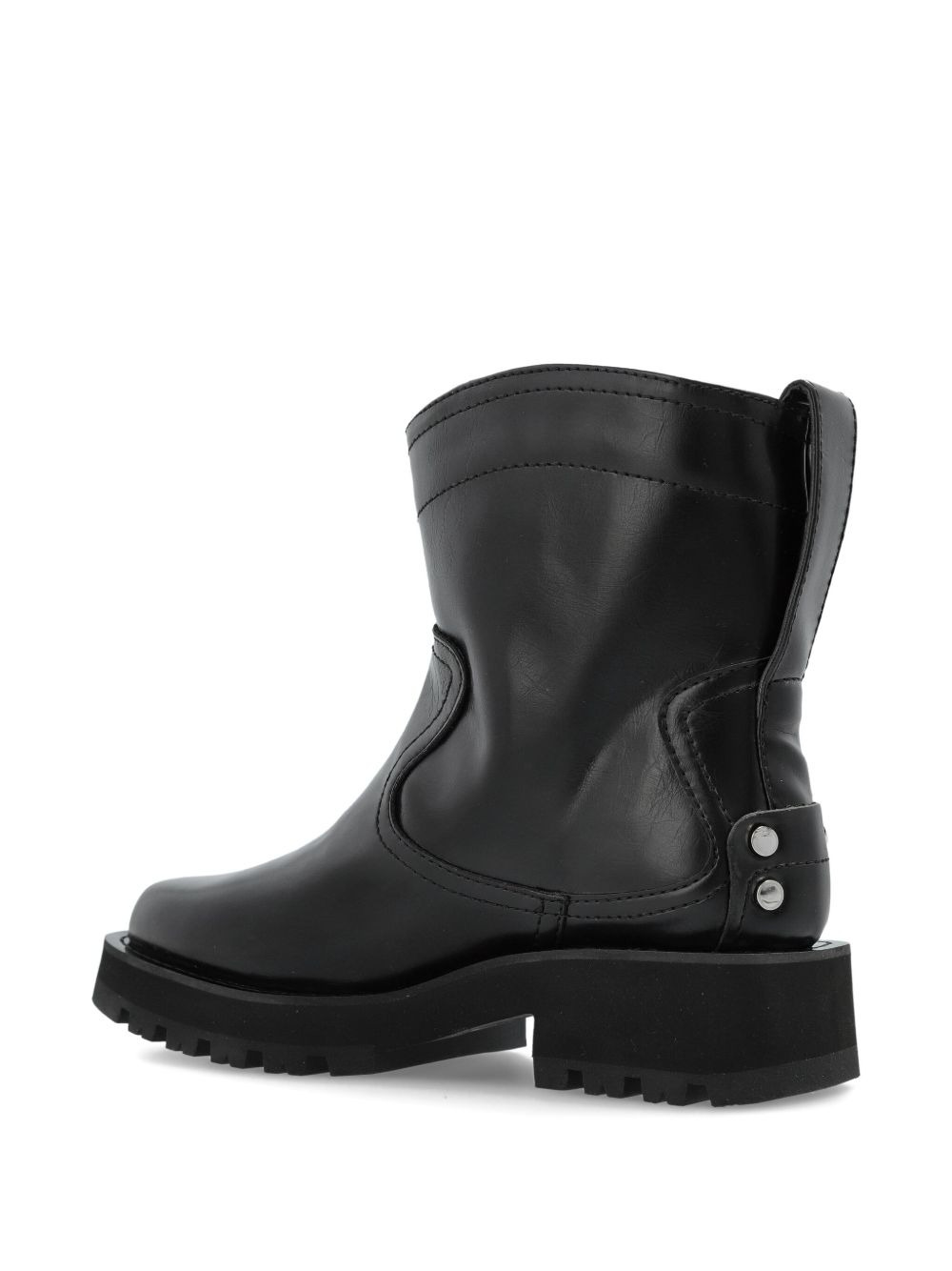 pull-on biker boots - 3
