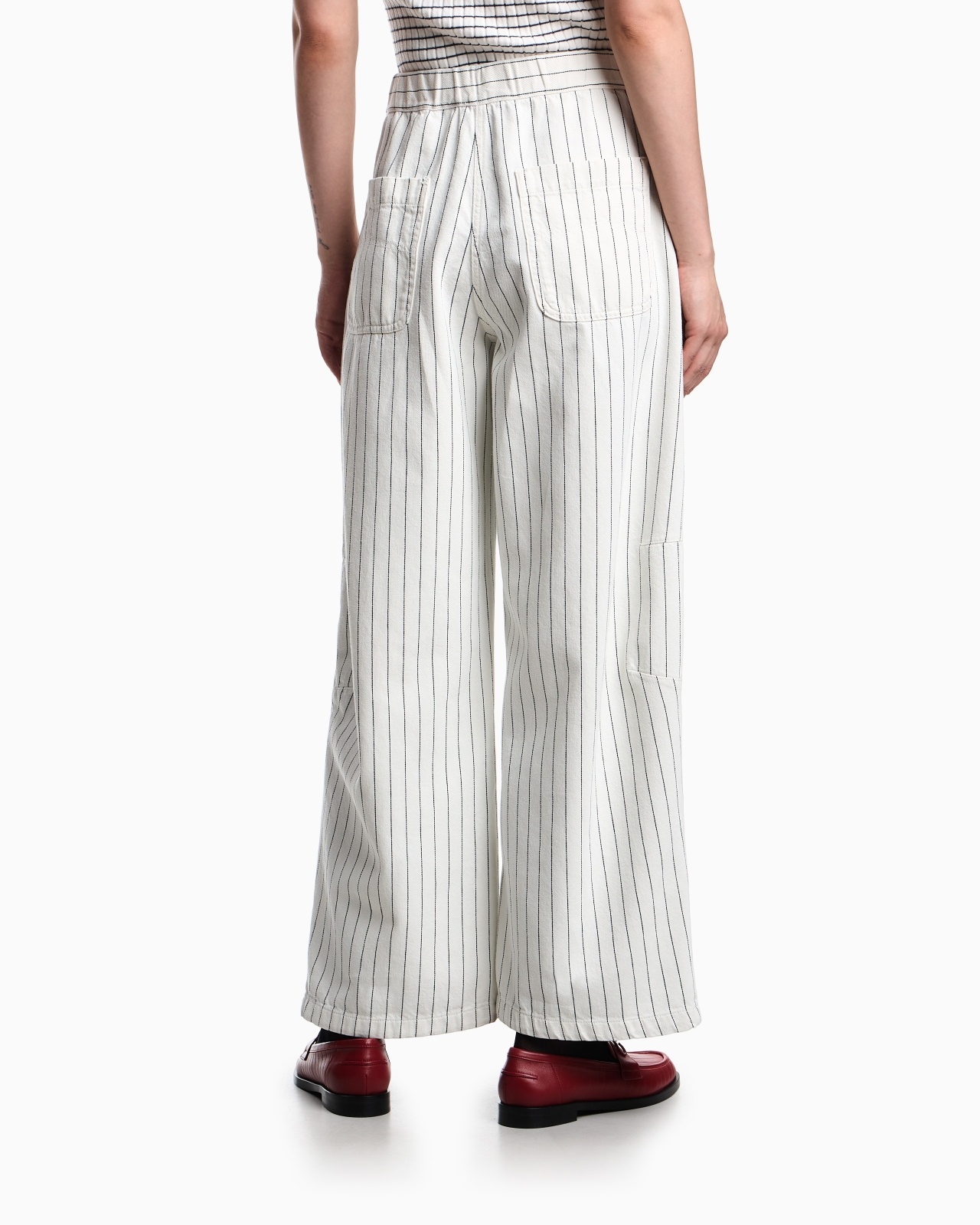 GARMENT-DYED STRIPED BULL TROUSERS - 3