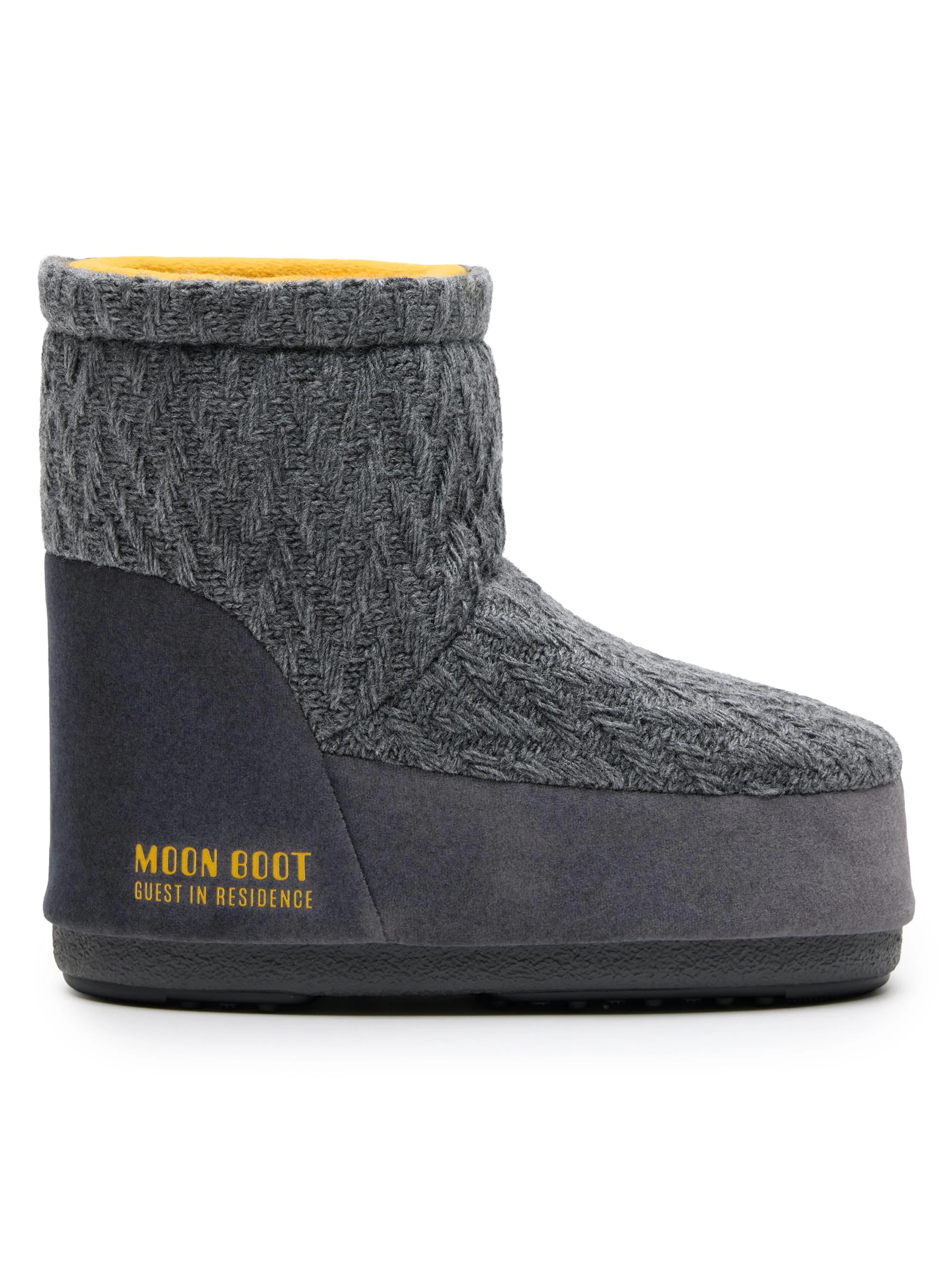 Women's MB x Guest In Residence Icon Low Nolace Suede & Knit Boots - Grey - 1