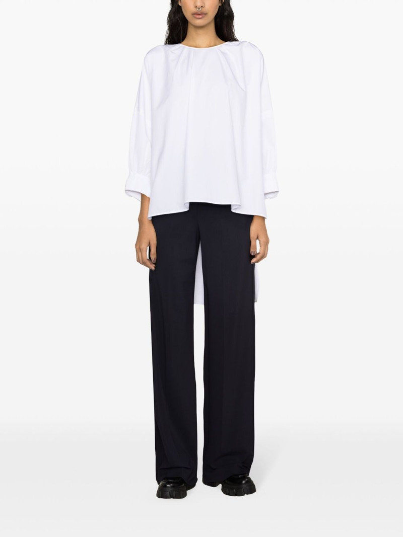 'S Max Mara pleated crew-neck blouse outlook