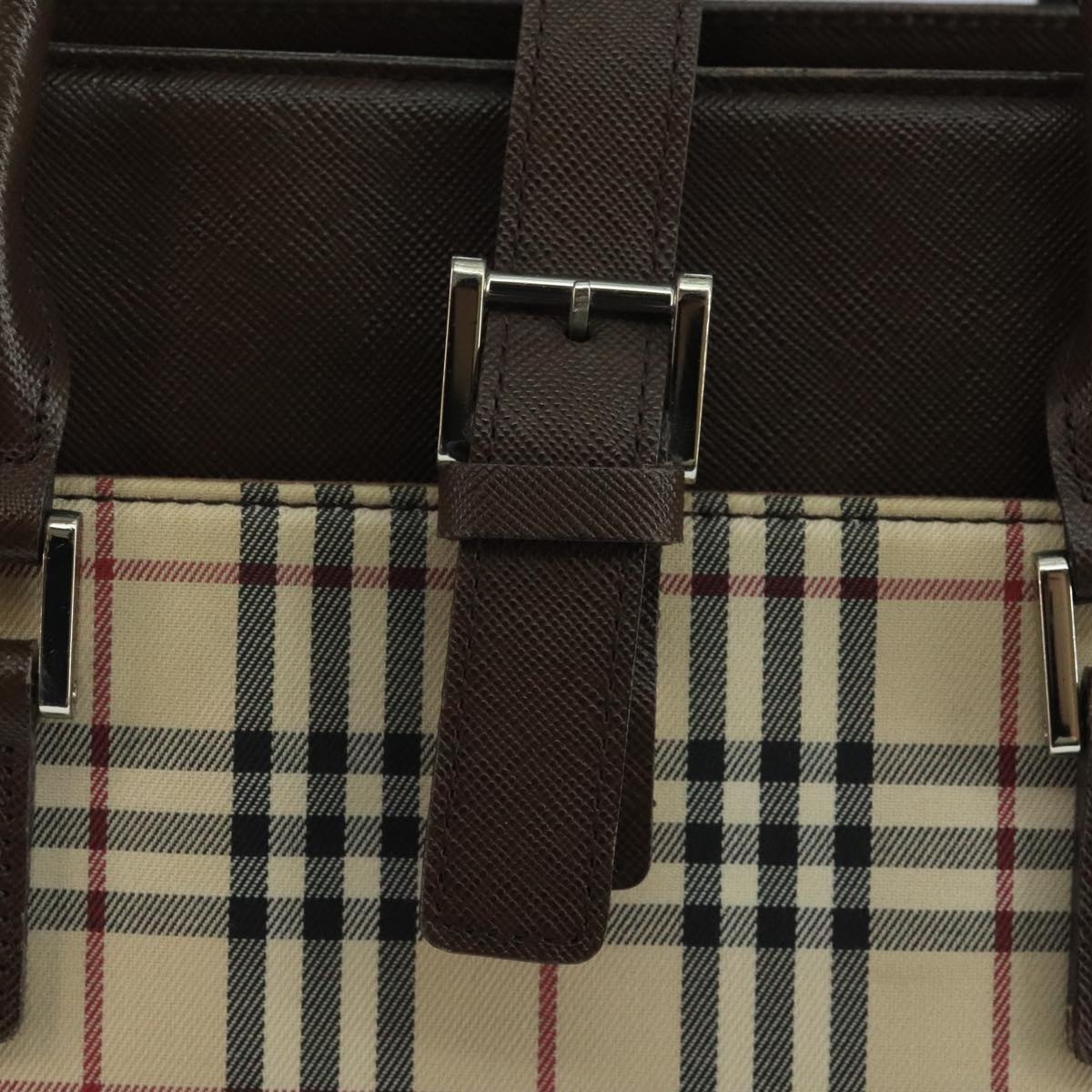 Burberry Nova Check Tote Bag Canvas Beige - 14