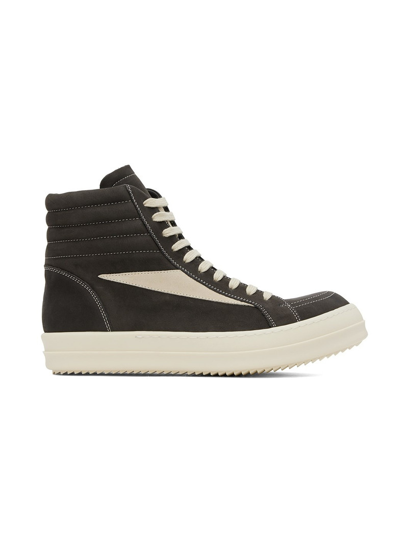Gray Porterville High Vintage Sneakers - 1