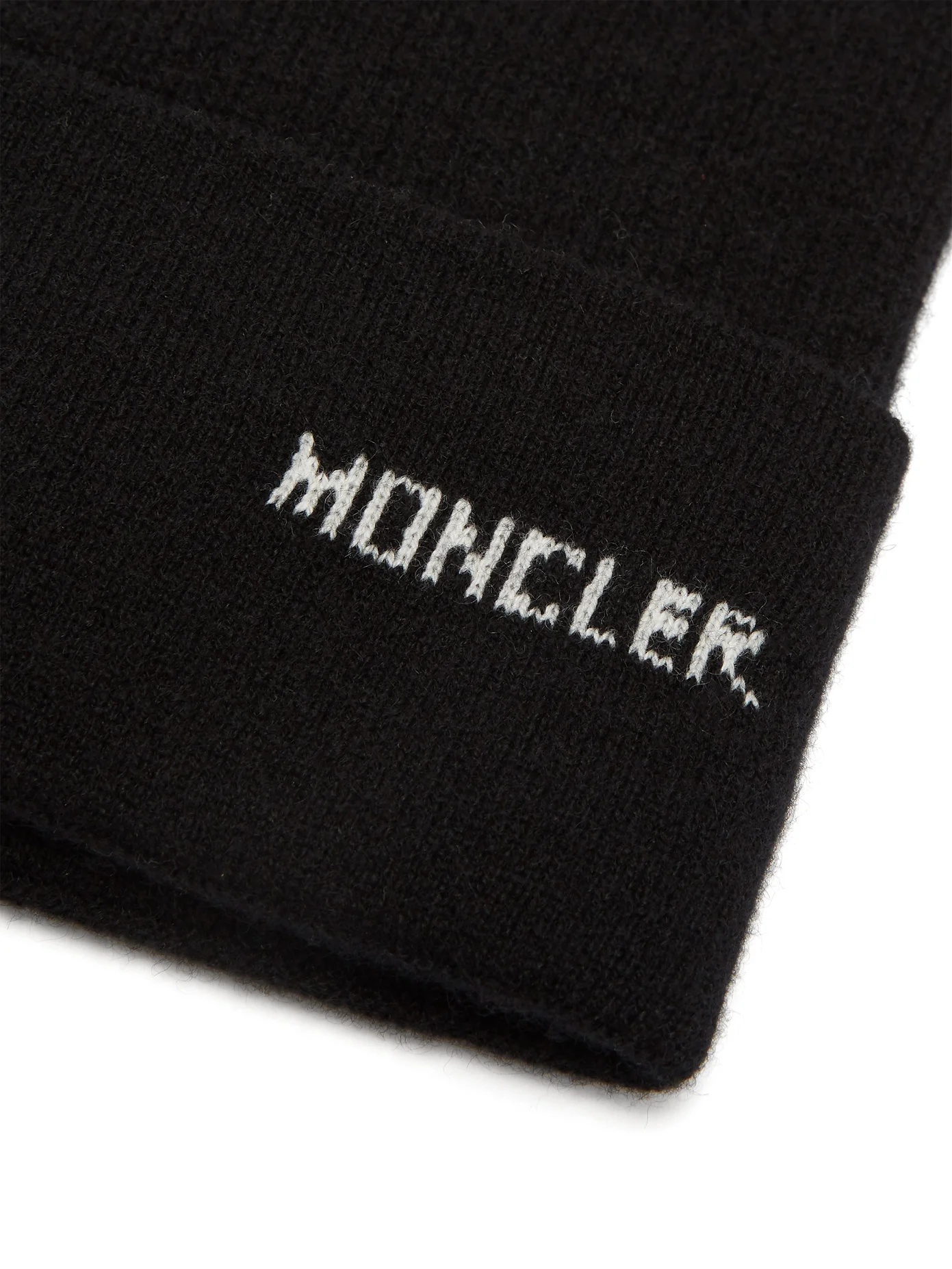 Logo cashmere beanie hat - 4