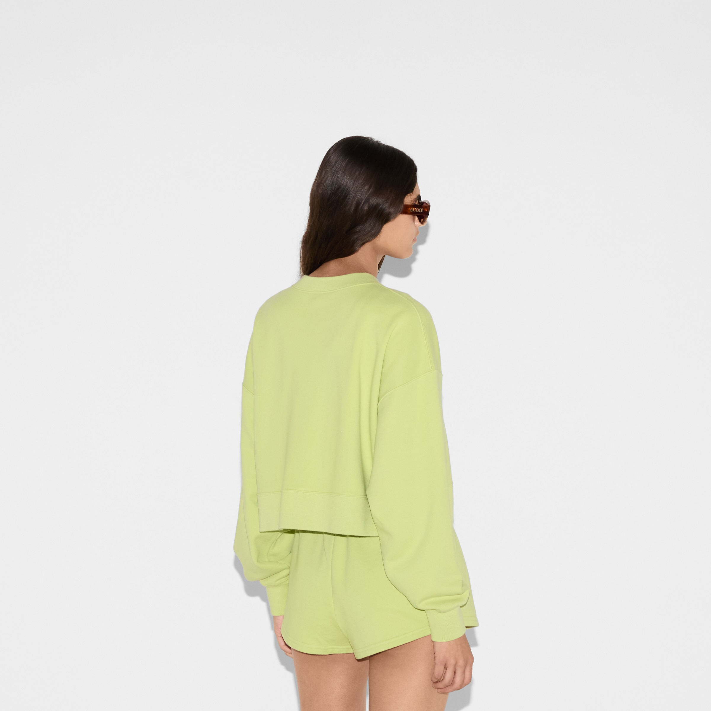 Embroidered cotton jersey sweatshirt - 4