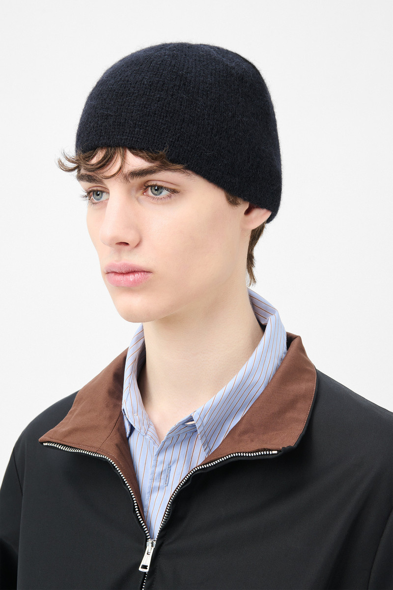 Our Legacy Beanie Black Fuzzy Alpaca 3