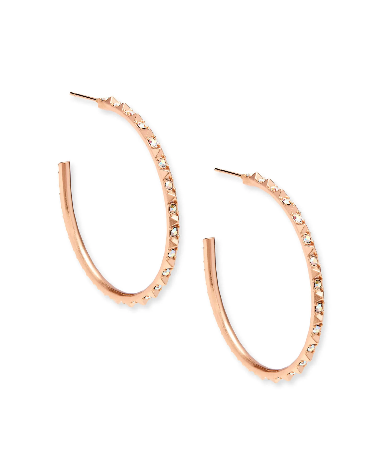 Veronica Hoop Earrings in Rose Gold - 1
